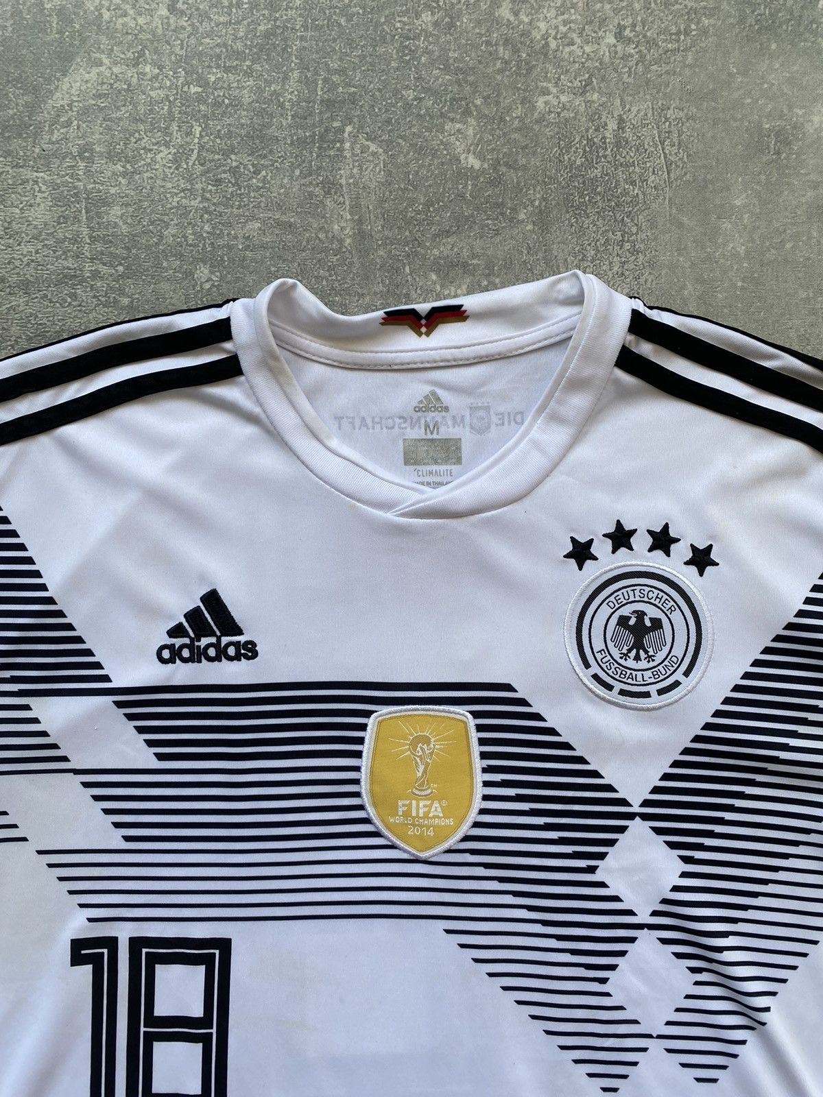 Adidas × Vintage Adidas Soccer Jersey Germany Kimmich #18 T-shirt Size US M / EU 48-50 / 2 - 3 Thumbnail