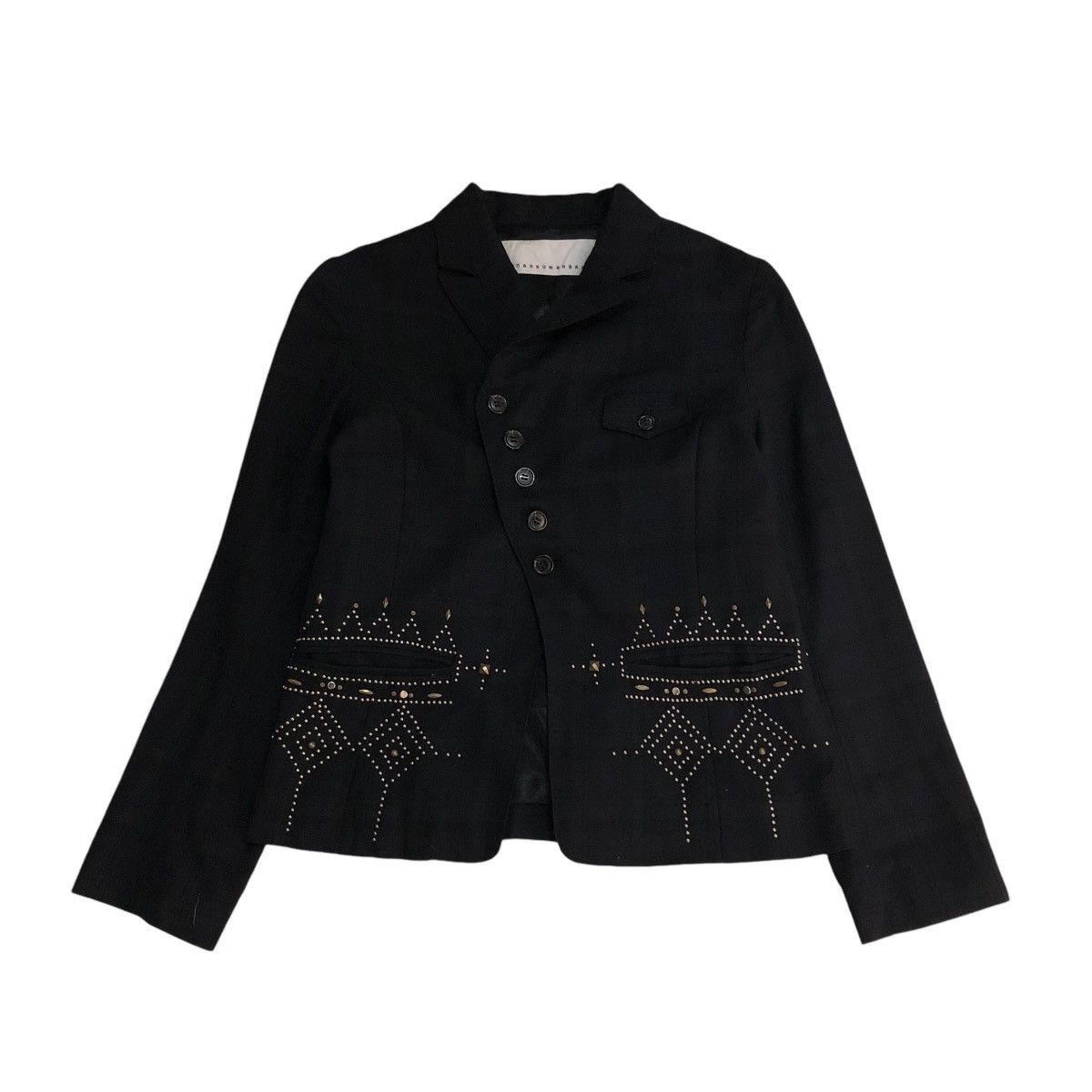 Issey Miyake 🔥VINTAGE CROPPED JACKET BIKER SUNAOKUWAHARA ISSEY MIYAKE Size US M / EU 48-50 / 2 - 1 Thumbnail