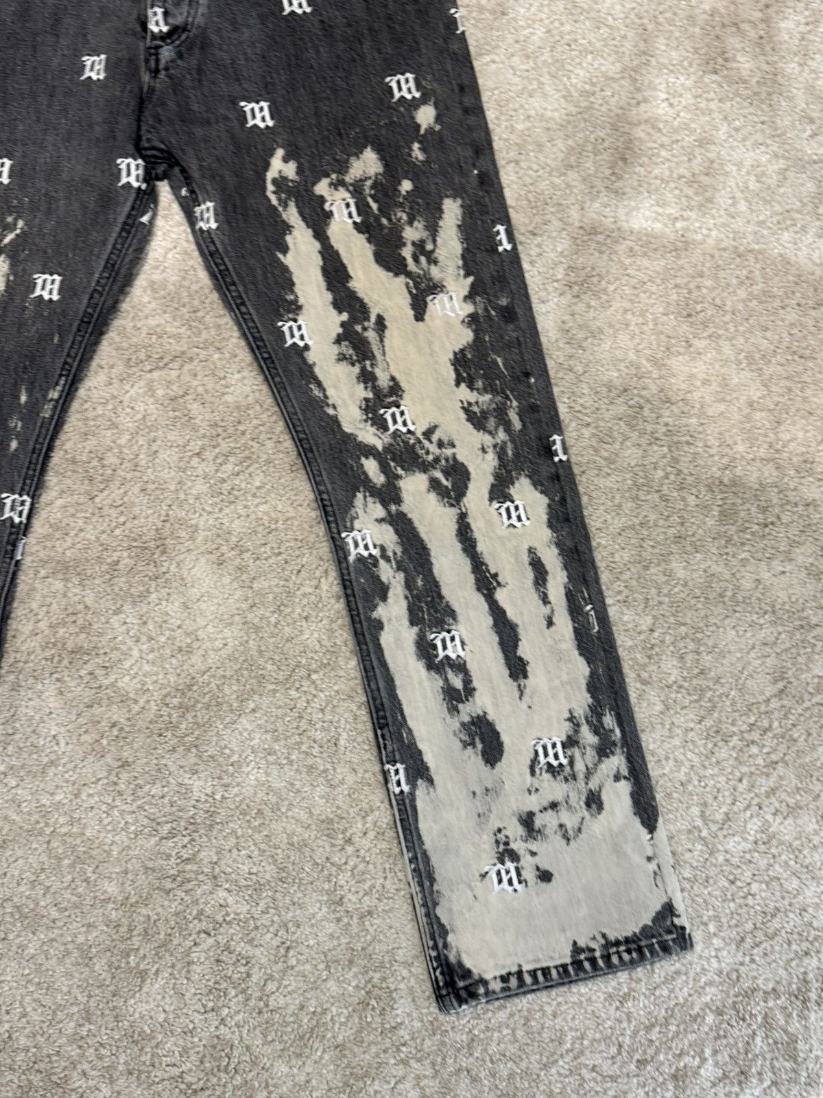 Misbhv Misbhv Logo Jeans Size US 33 - 4 Thumbnail