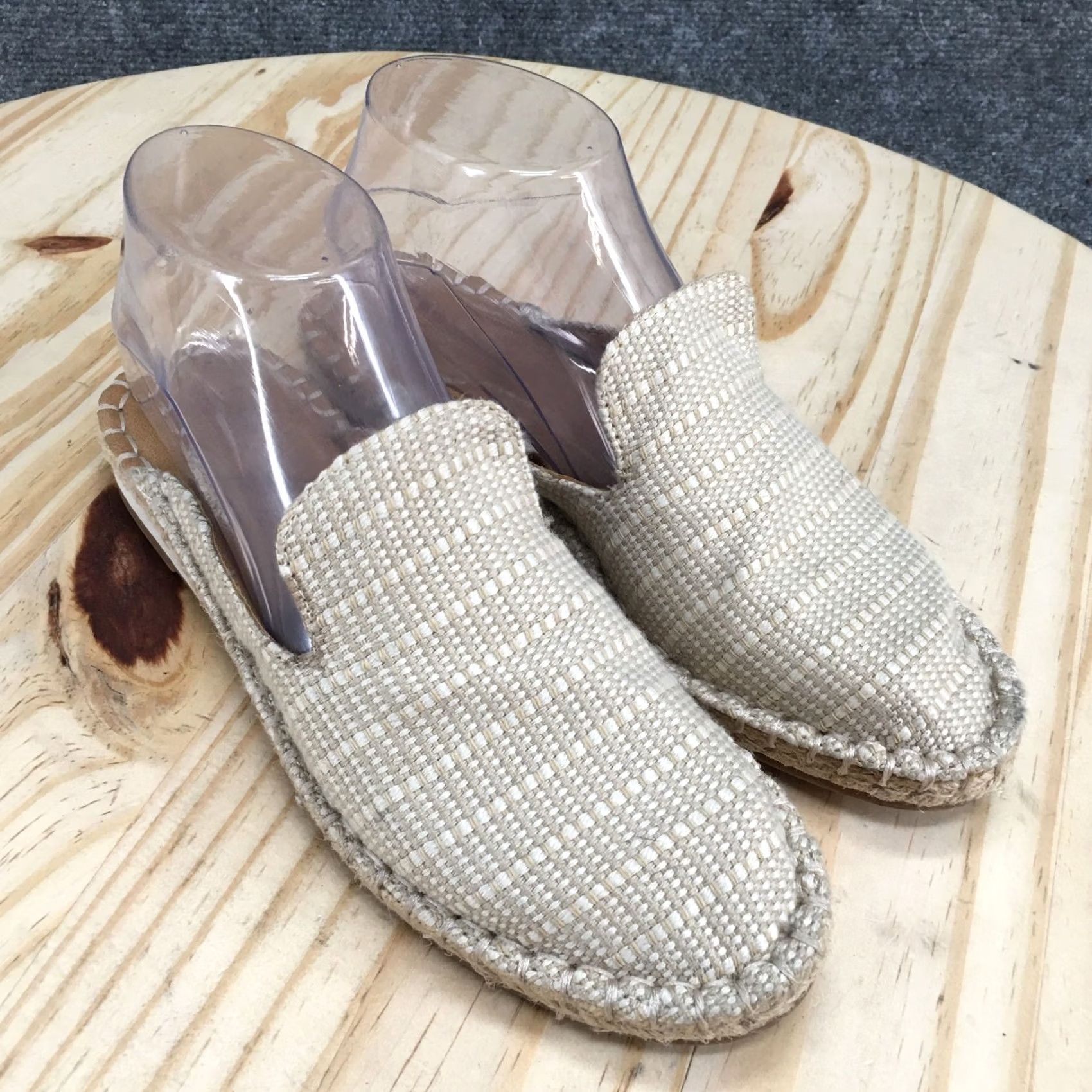 Vintage Universal Thread Mae Sandals Womens 6 Casual Slip On Espadrille Mule Flats Brown Size US 6 / IT 36 - 3 Thumbnail