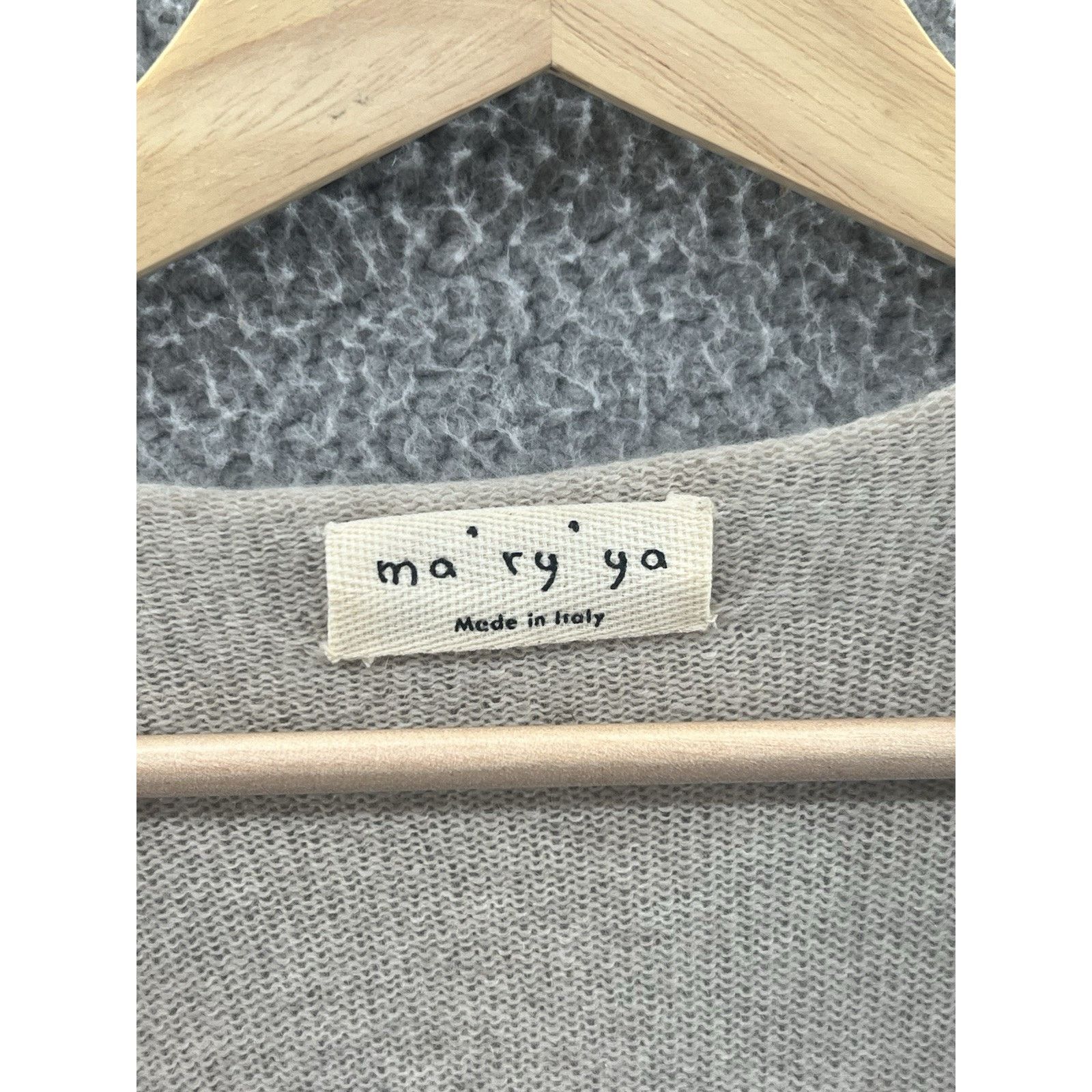 Other Ma'ry 'ya Made in Italy Beige Merino Cashmere Sweater Medium Size M / US 6-8 / IT 42-44 - 3 Thumbnail