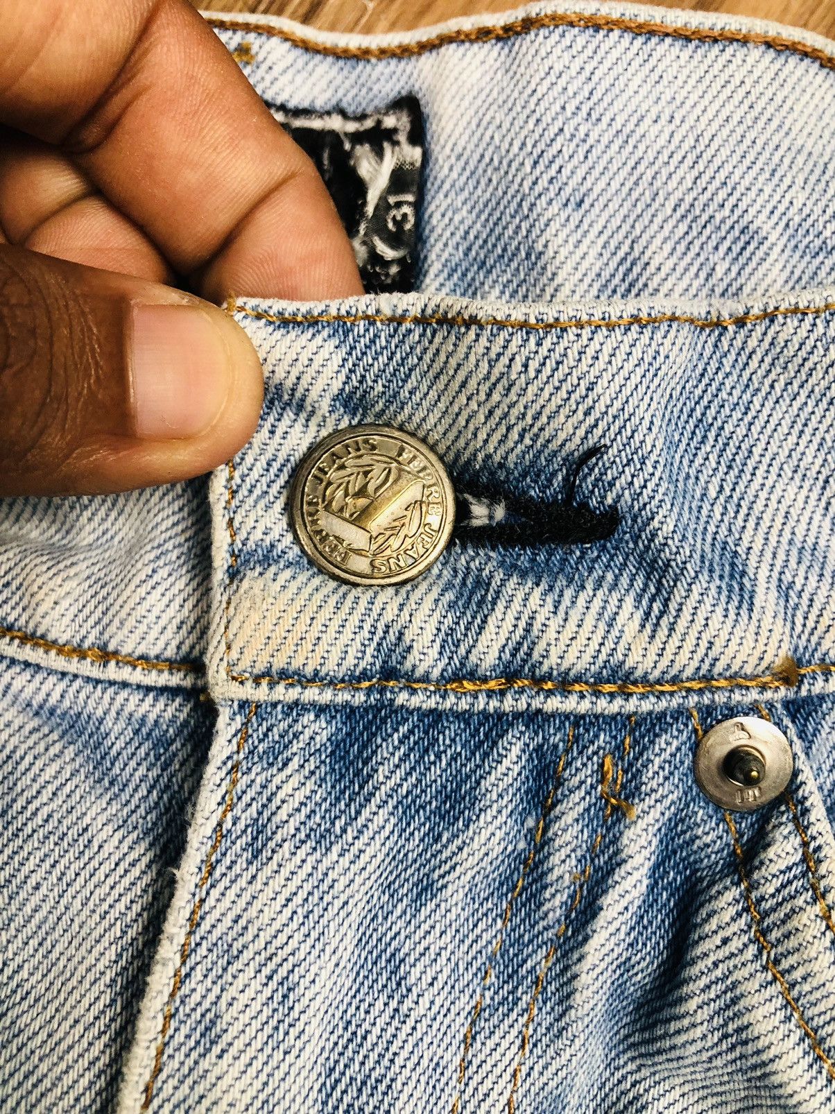 Ferre FERRE JEANS Vintage Light Wash 90s (37) Size US 31 - 7 Thumbnail