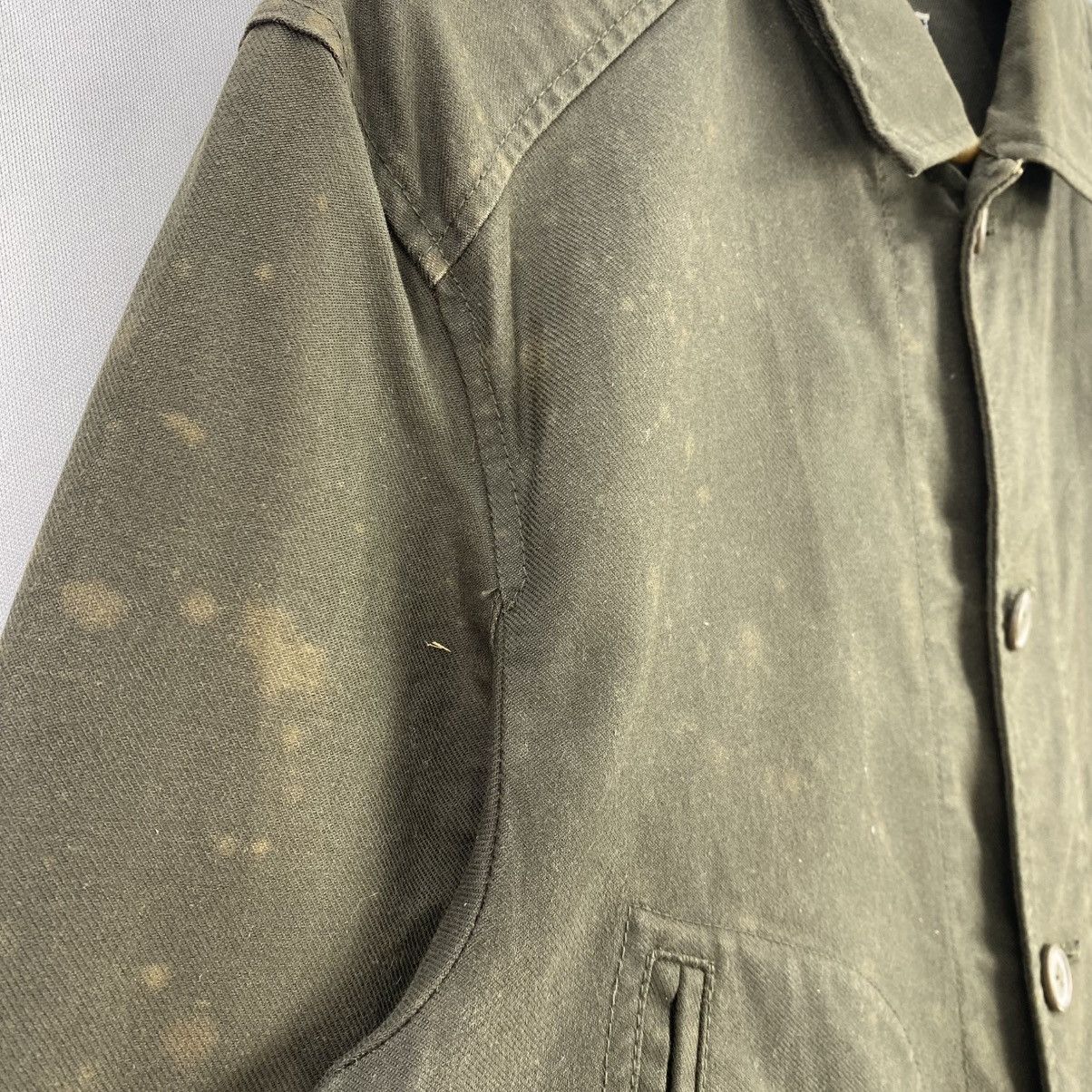 Japanese Brand Michel Klein Homme Olive Green Utility Jacket Size US M / EU 48-50 / 2 - 8 Thumbnail