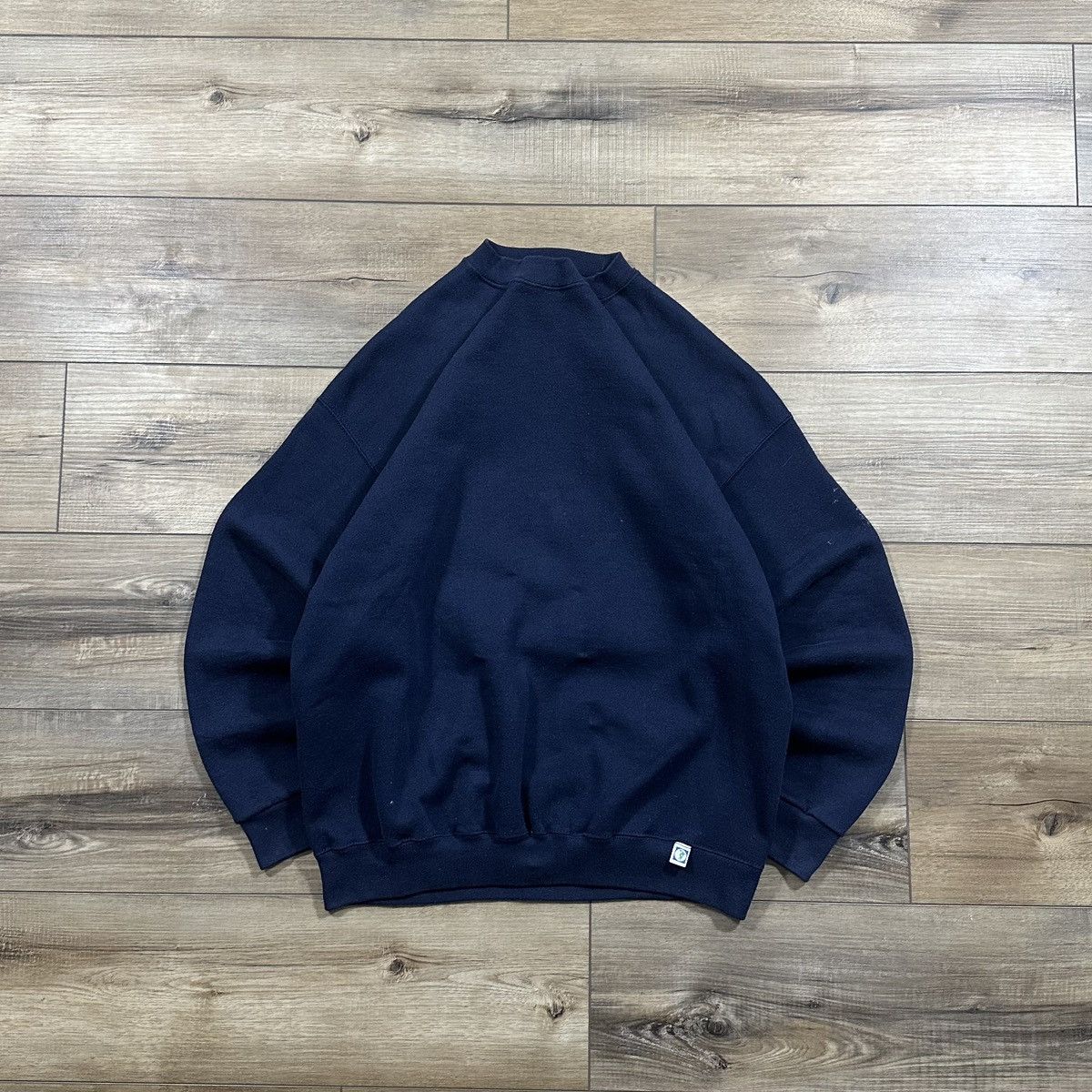 Other Vintage 90s Discus Athletic Navy Blank Crewneck Sweatshirt Size US XL / EU 56 / 4 - 1 Thumbnail
