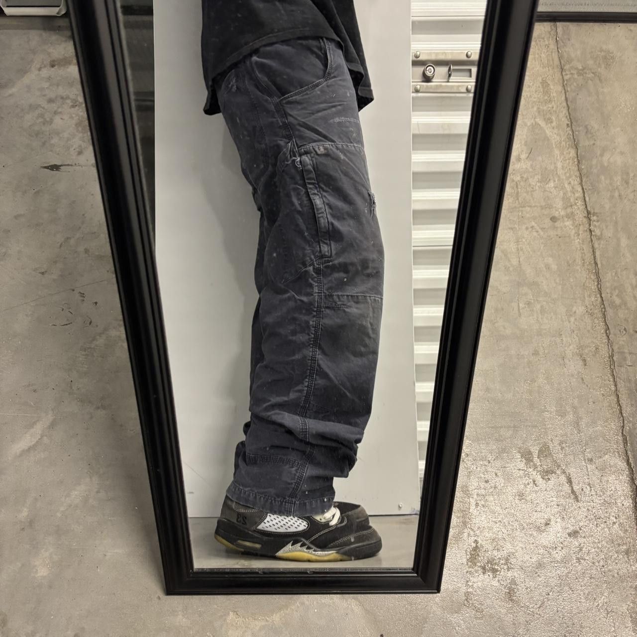Vintage Crazy Vintage Y2K/2000s Grunge Faded Navy Blue Workwear Cargo Pants! 32x30 Size US 32 / EU 48 - 2 Thumbnail