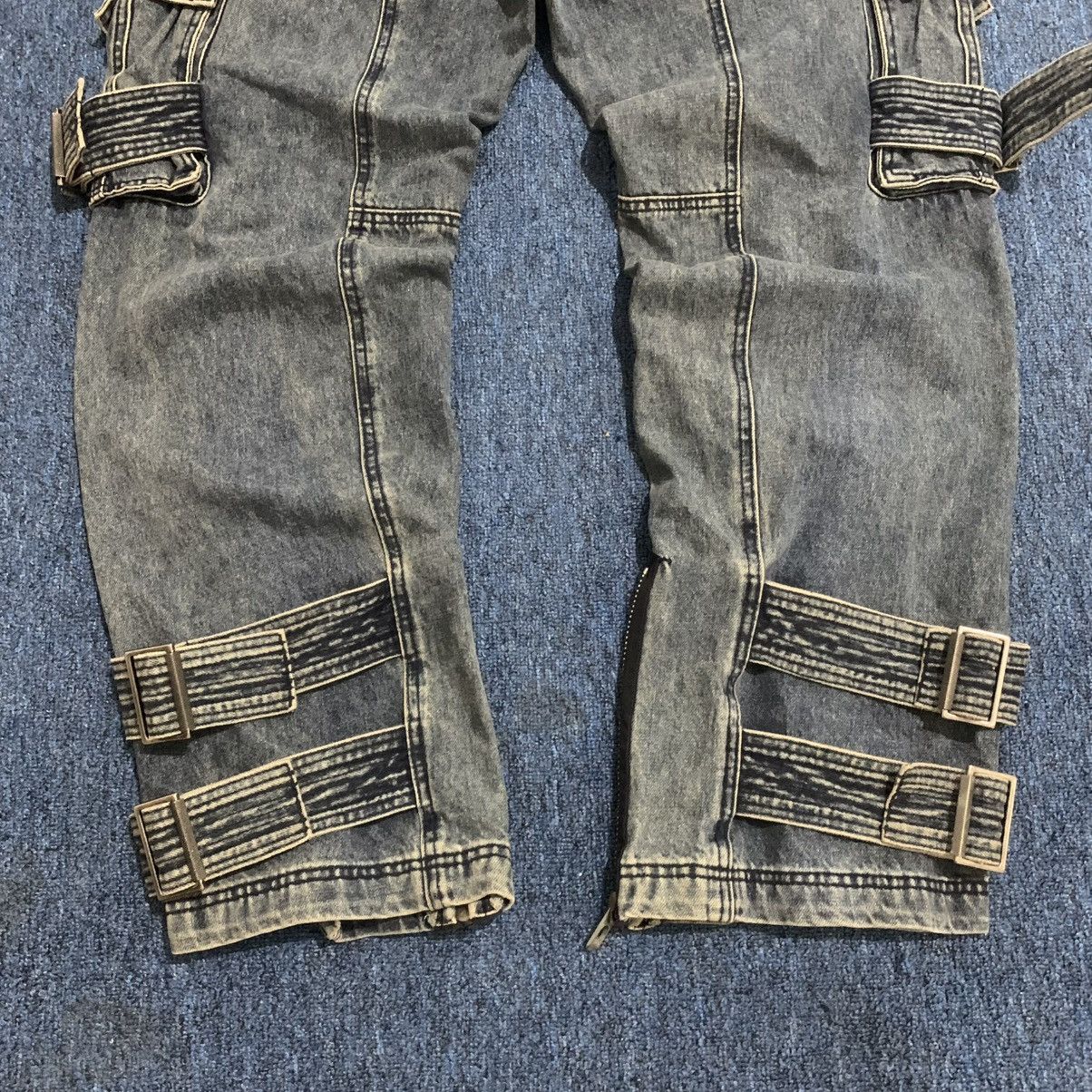 Japanese Brand Vtg denim cargo pants grunge style Size US 35 - 11 Thumbnail