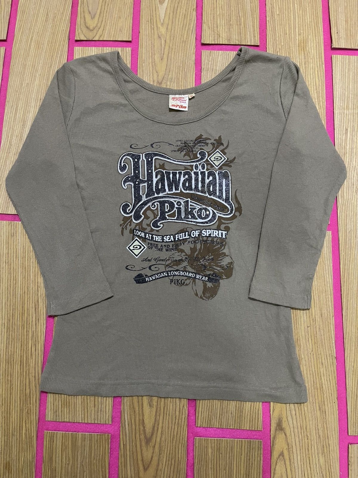 If Six Was Nine Y2K HAWAIIAN PIKO long tshirt women Size S / US 4 / IT 40 - 1 Thumbnail