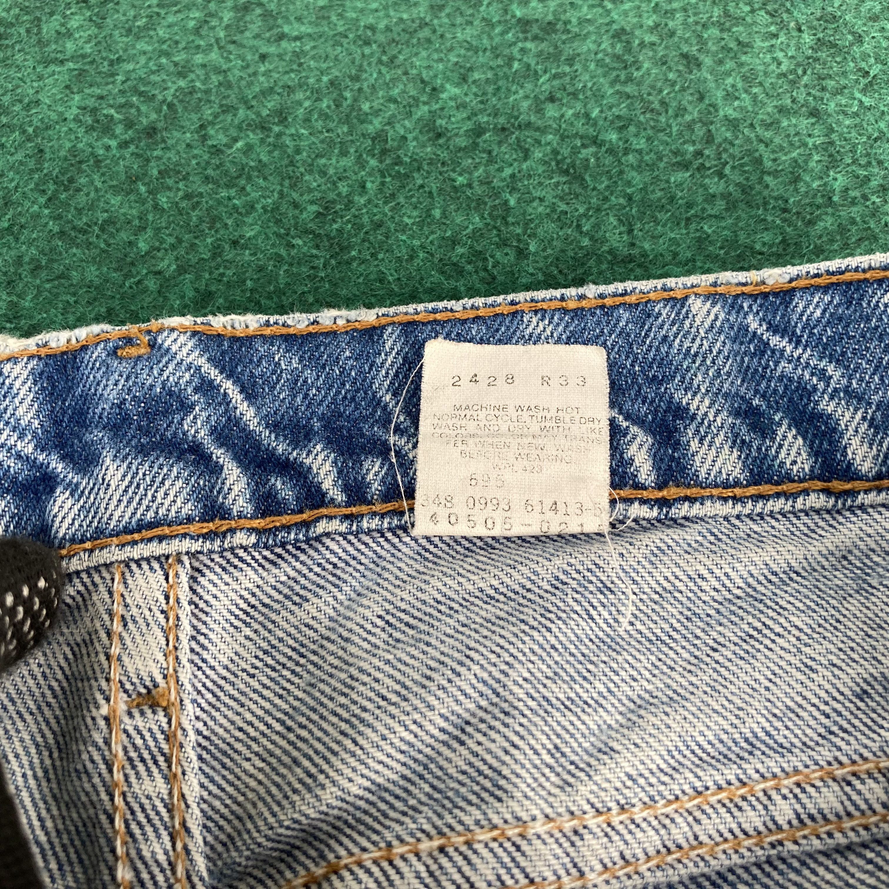 Levi's × Vintage Vtg Levis 505 Distressed Ripped 90s Punk Grunge Jeans Size US 32 / EU 48 - 8 Thumbnail