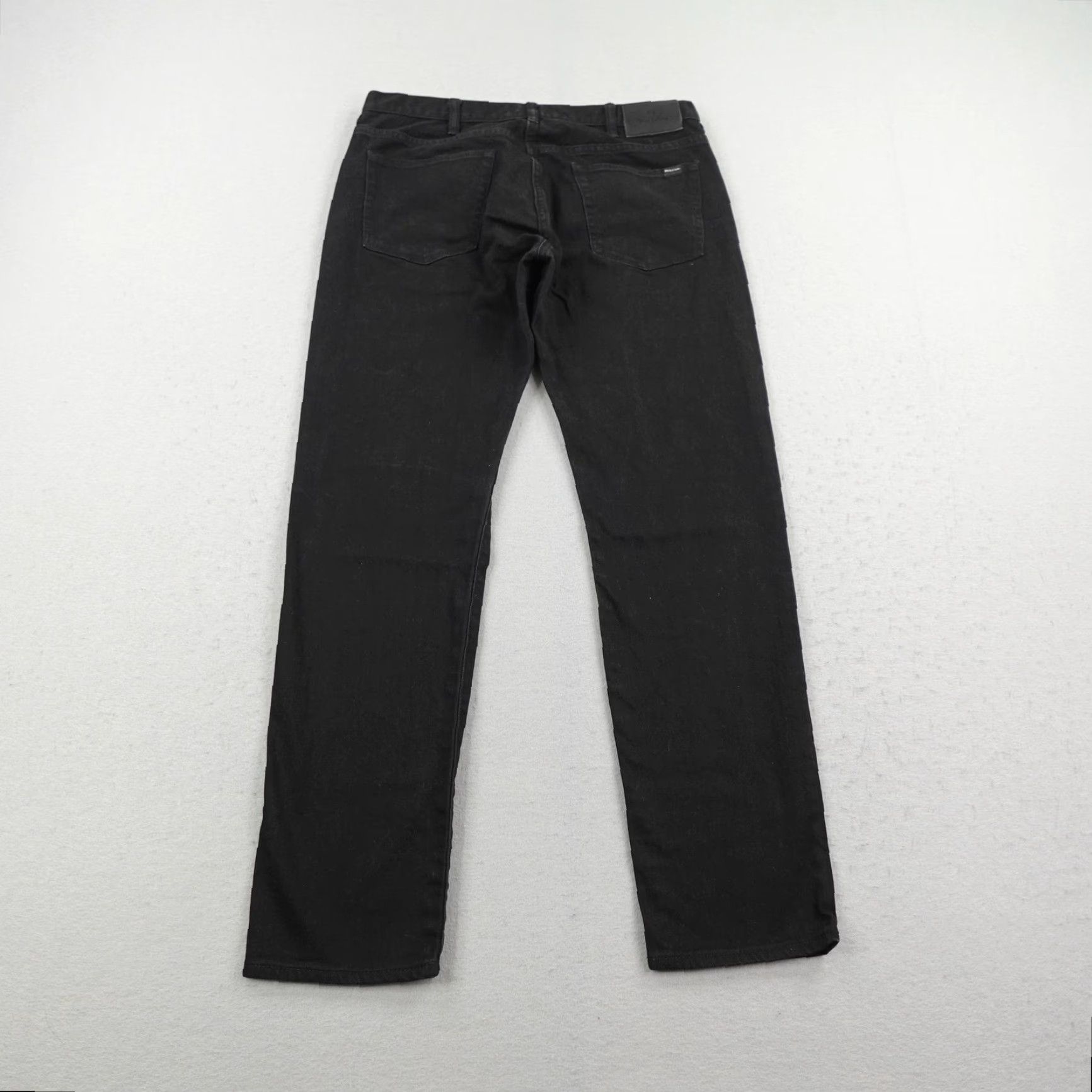 Paul Smith VINTAGE PAUL SMITH JEANS Mens 34x30 Black Denim Regular Straight Leg Pants Cotton Flex Size US 34 / EU 50 - 4 Thumbnail