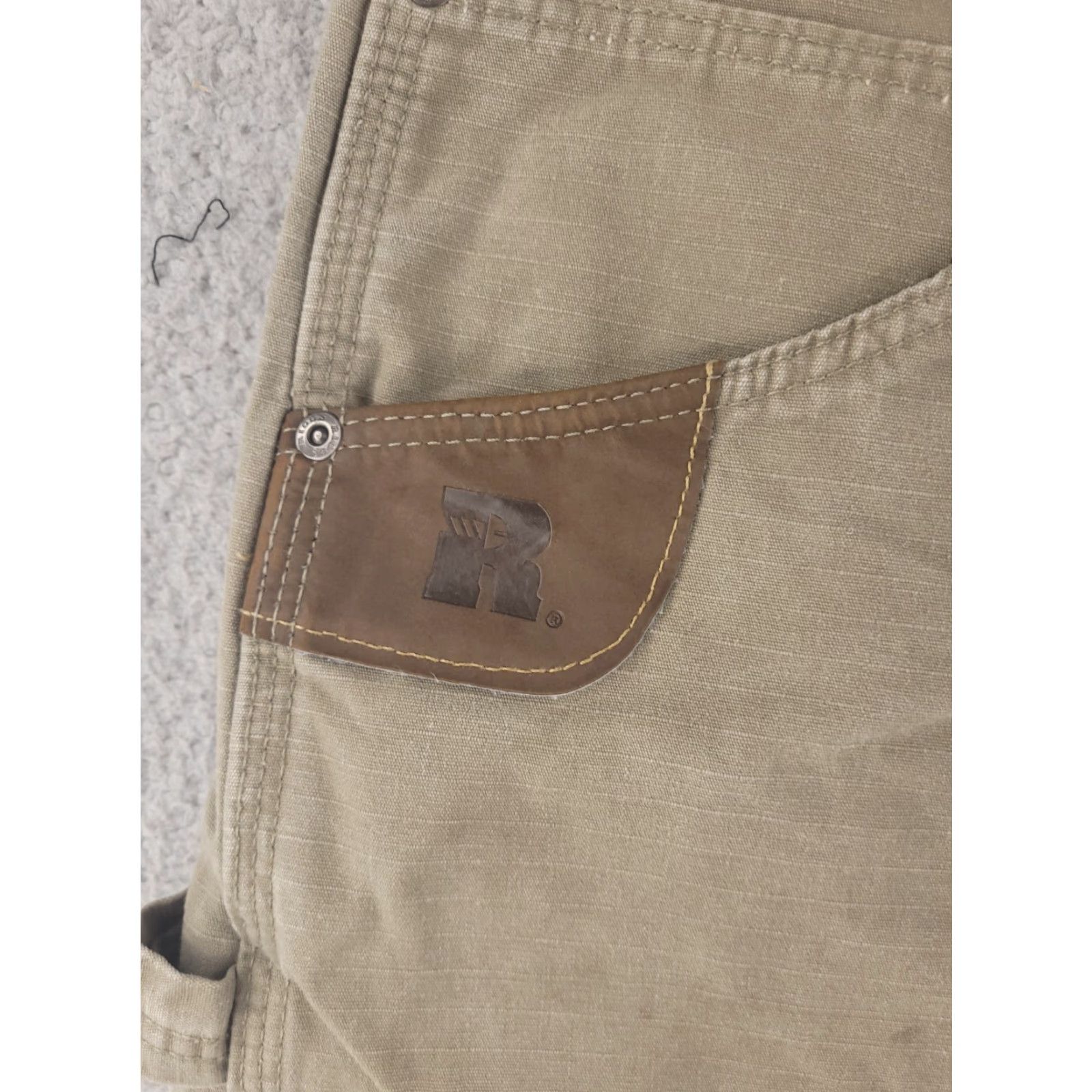 Wrangler Wrangler Riggs Mens Pants 38x35 Brown Workwear Ripstop Carpenter Distressed Size US 38 / EU 54 - 3 Thumbnail