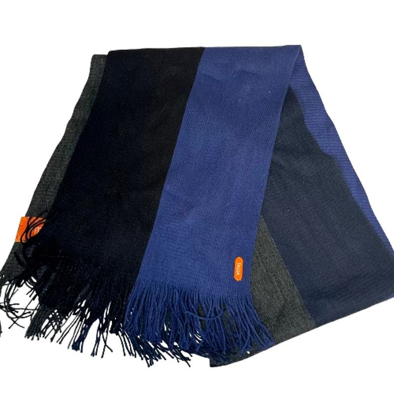 Tallia Men's Tallia Fringe Long Wrap Colorblock Scarf Shawl Size ONE SIZE - 1 Thumbnail