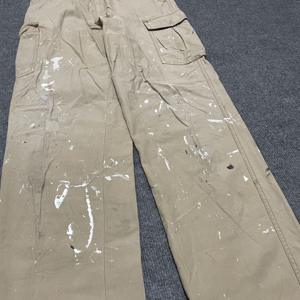 Vintage Vintage Cargo Six Pockets Splattered Paint Pant Size US 27 - 2 Thumbnail