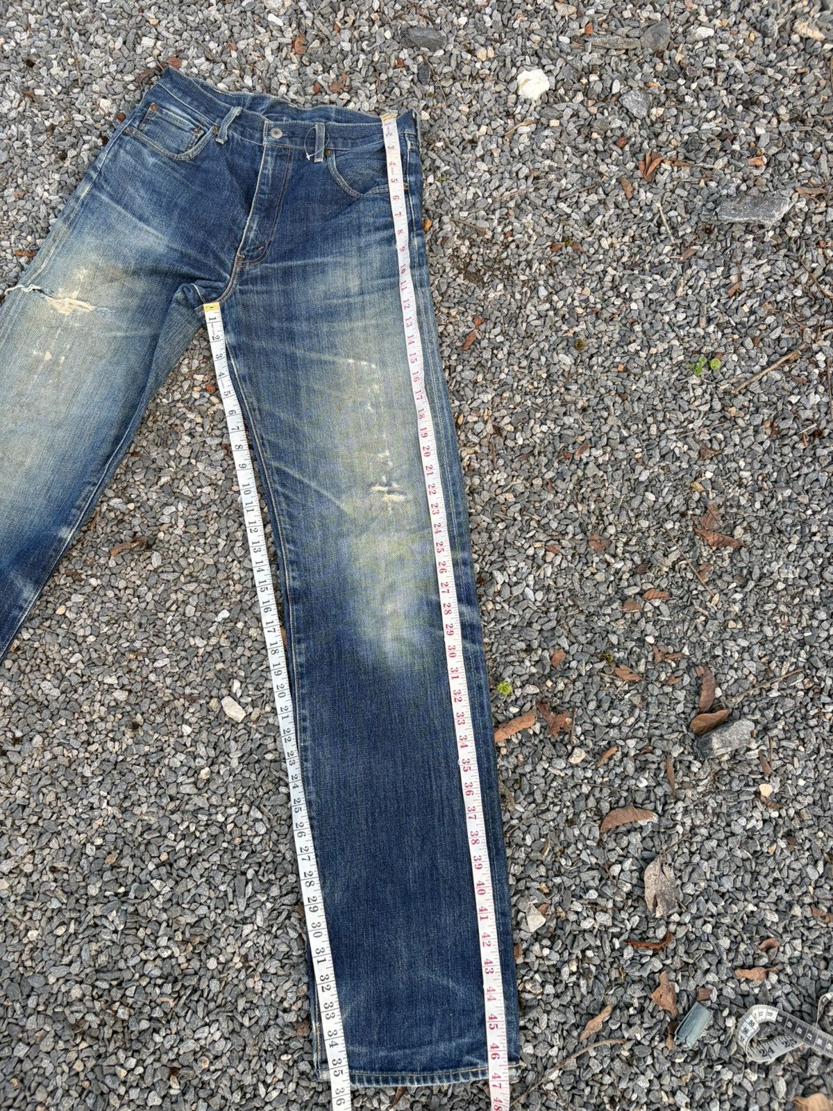 Kapital VINTAGE LEVIS 502 BIG E SELVEDGE RUSTY DISTRESSED DENIM Size US 30 / EU 46 - 21 Thumbnail