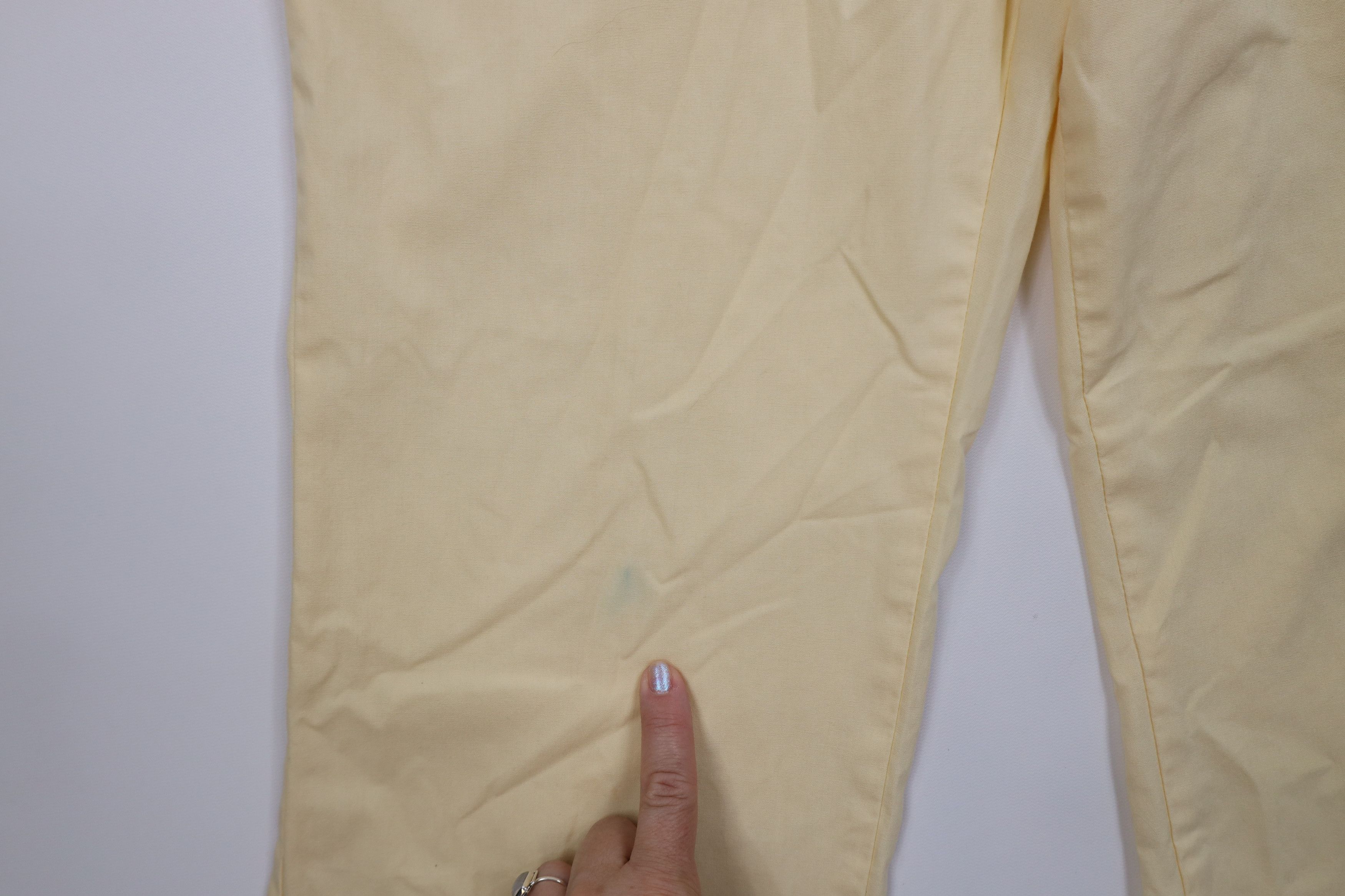 Vintage Vintage 70s Streetwear Flared Wide Leg Pants Pale Yellow USA Size US 32 / EU 48 - 6 Thumbnail