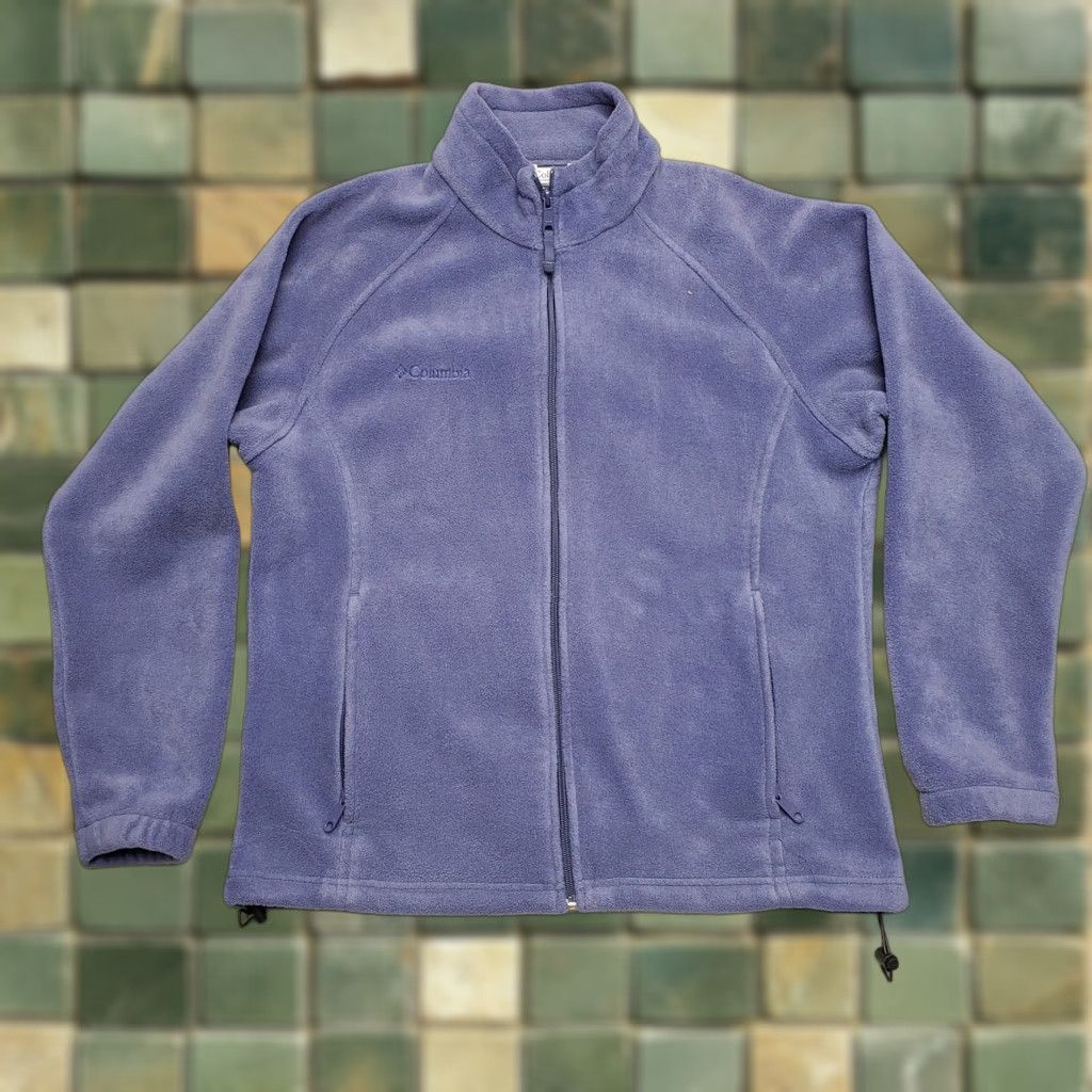Vintage VINTAGE Columbia Jacket Womens Large Purple Full Zip Fleece Hike Camping outdoor Gorp Size L / US 10 / IT 46 - 1 Thumbnail