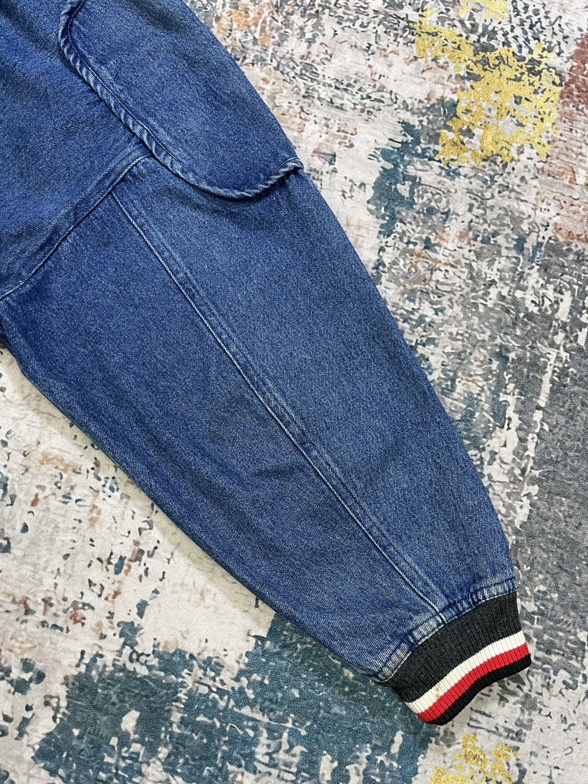 Issey Miyake Vtg 80s Issey Miyake 84,85 AW Collection Denim Bombers Size US L / EU 52-54 / 3 - 5 Thumbnail