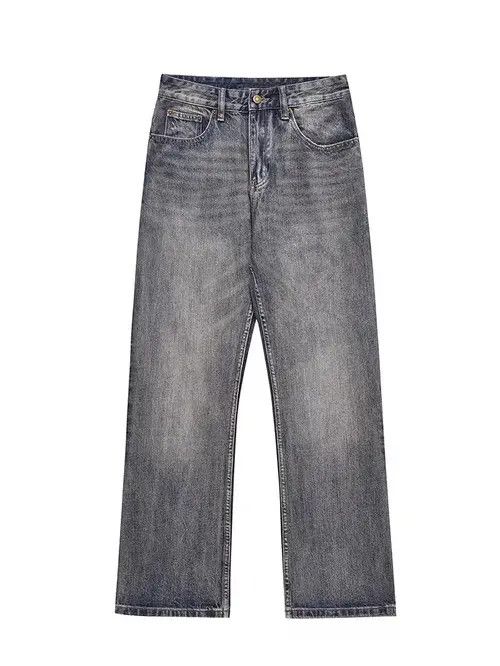 VIBE Retro high street washed distressed micro-flared jeans Size US 33 - 4 Thumbnail