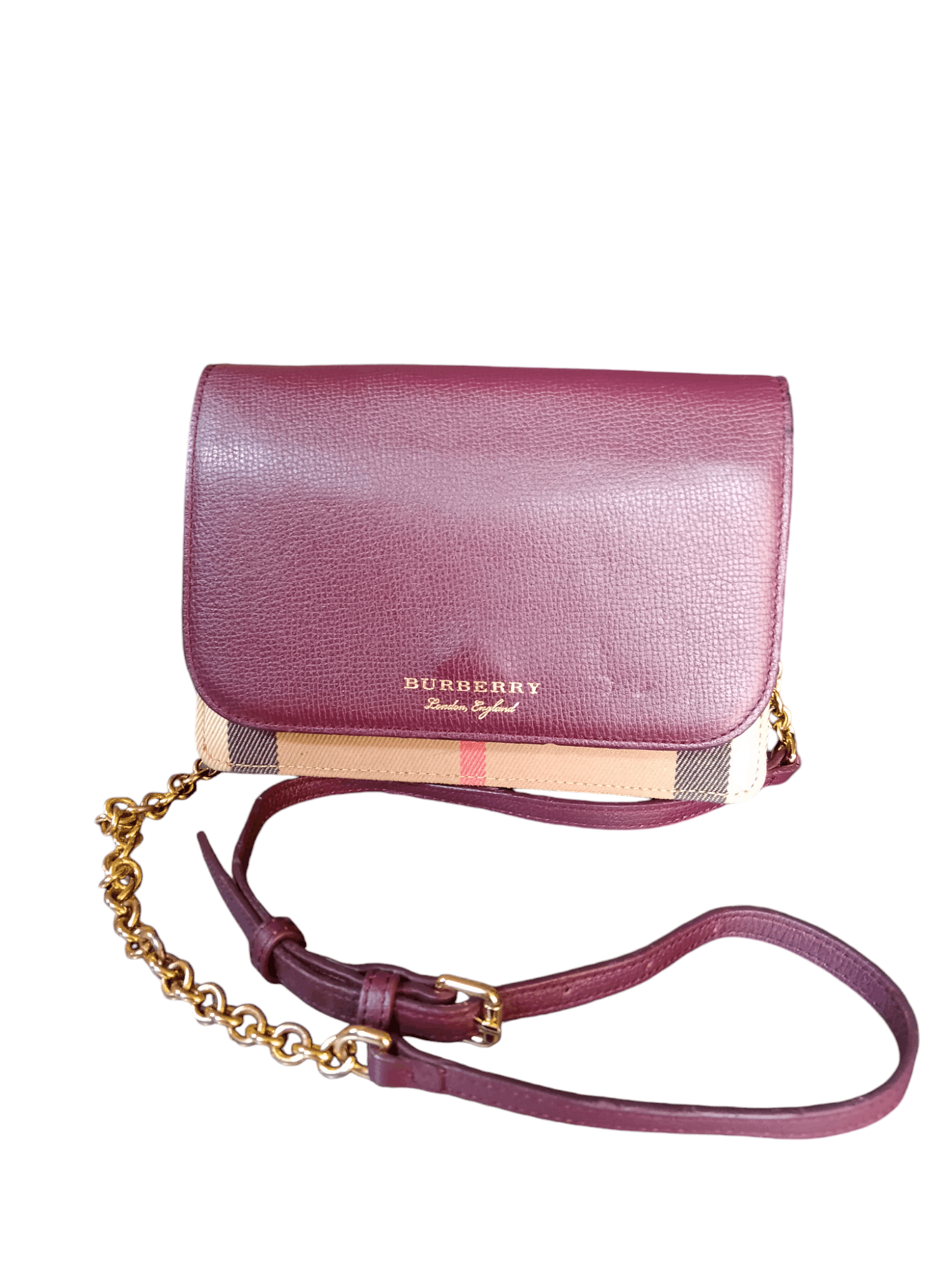 Burberry Burberry Hampshire Wallet On Chain(WOC) Size ONE SIZE - 1 Thumbnail