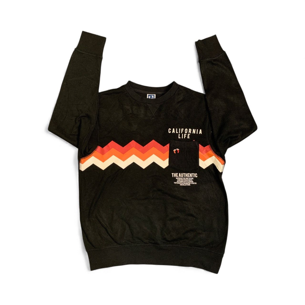 Hang Ten Rare Design Hang Ten California Life Sweatshirts Size L / US 10 / IT 46 - 3 Thumbnail