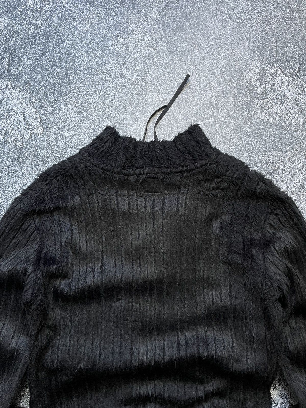 If Six Was Nine × Le Grande Bleu (L.G.B.) × Miss Sixty Miss Sixty Striped Faux Mohair Sweater Top type Rick Owens Size L / US 10 / IT 46 - 8 Thumbnail