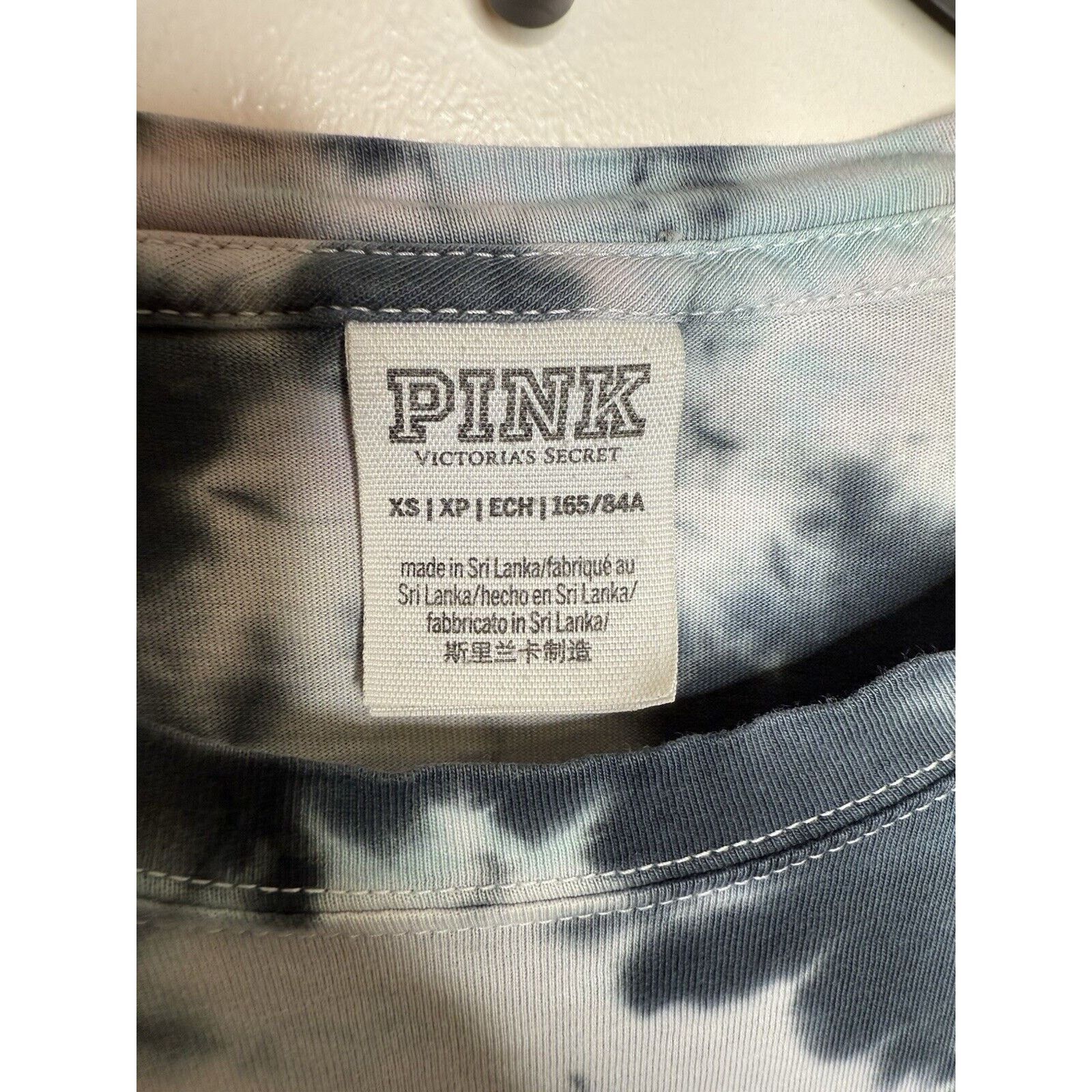 Pink Pink Victoria's Secret Tie Dye Shirt Women's XS Long Sleeve Size XS / US 0-2 / IT 36-38 - 3 Thumbnail