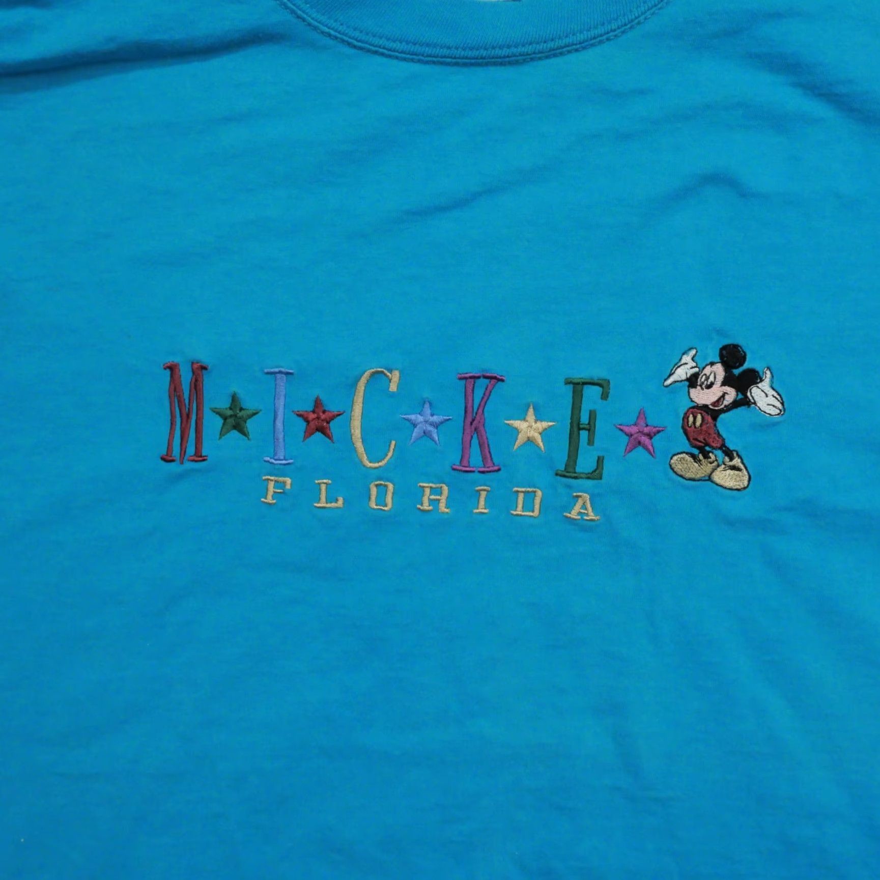 Disney VINTAGE Disney Mickey Mouse T-Shirt Mens L Blue 90s Classic Cotton Short Sleeve Henley Size US L / EU 52-54 / 3 - 2 Thumbnail
