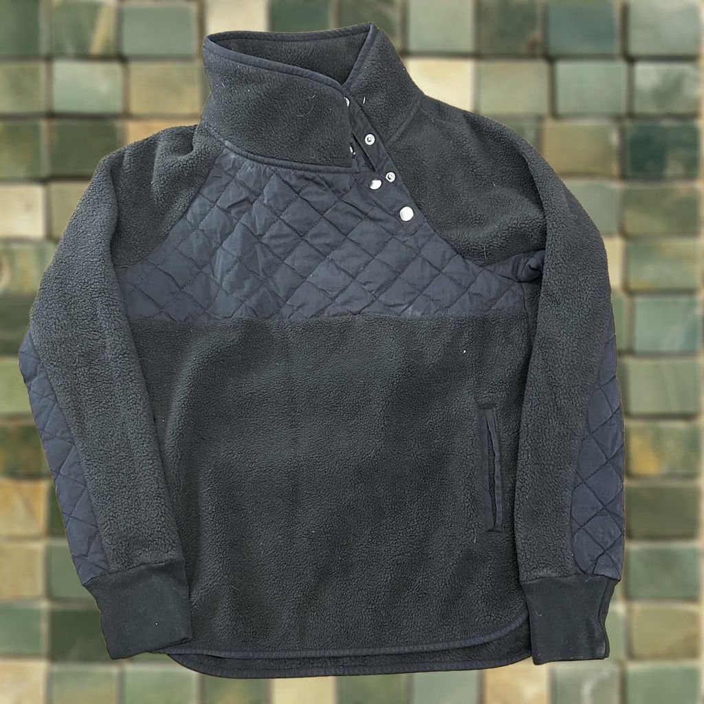 Abercrombie & Fitch Abercrombie & Fitch Fleece Jacket - Medium Black Womens Size M / US 6-8 / IT 42-44 - 1 Thumbnail