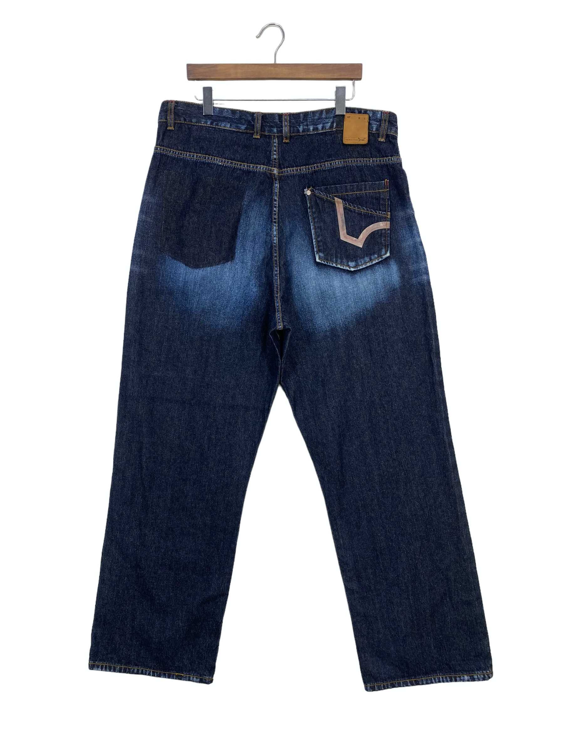image of Distressed Denim x Triple 5 Soul Baggy Jeans in Blue, Men's (Size 39)