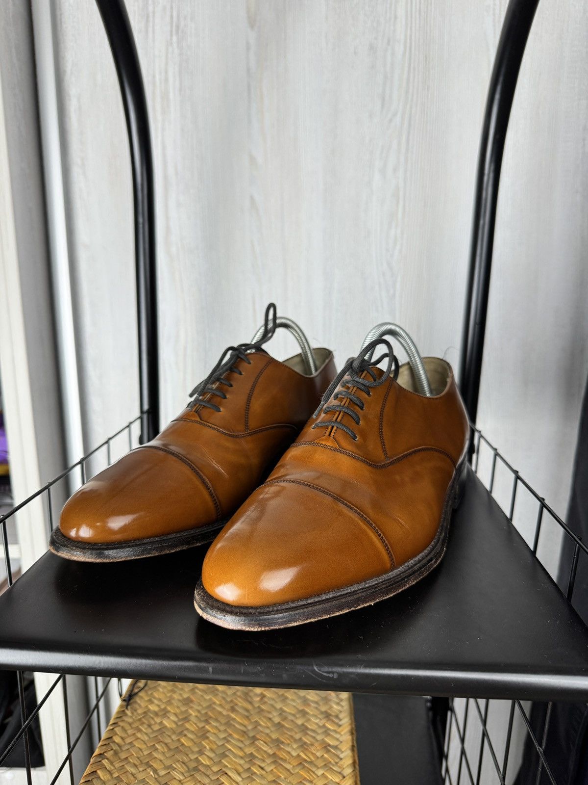 Barker Barker mens brown leather oxford formal shoes size 7.5UK Size US 8.5 / EU 41-42 - 7 Thumbnail