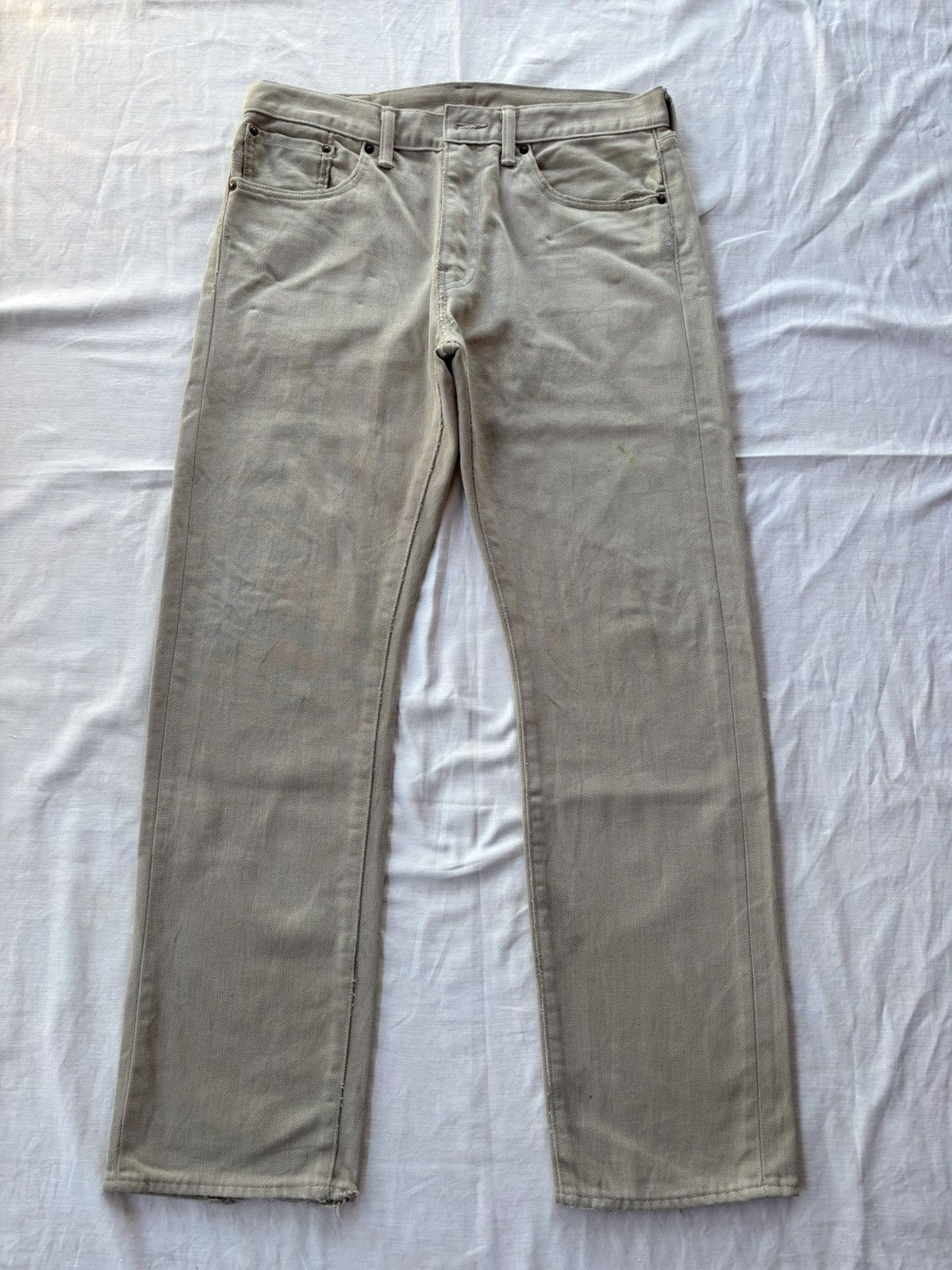 Kapital LEVIS 505 White Tab Loose Fit Distressed Denim Jeans Size US 33 - 8 Thumbnail