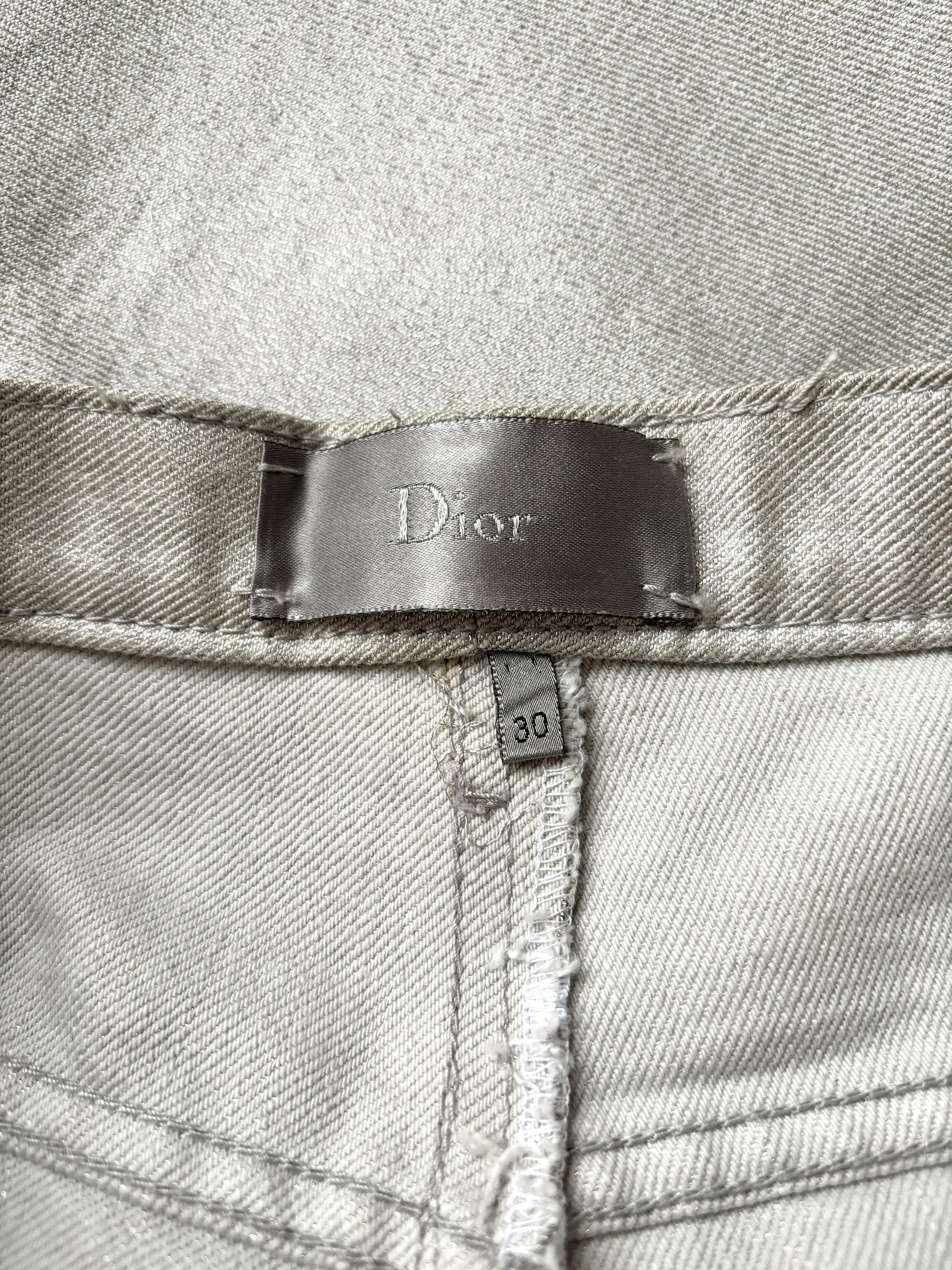 Dior ⚡️QUICK SALE⚡️2007 MIJ Dior KVA Glitter Denim Jeans Size US 30 / EU 46 - 6 Thumbnail