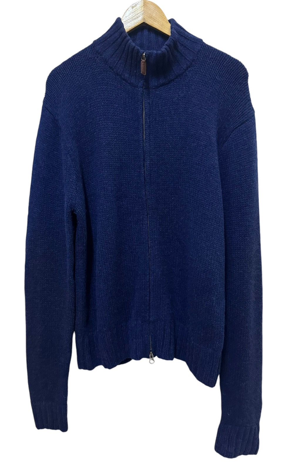 Polo Ralph Lauren × RRL Ralph Lauren × Vintage Vintage 90s Polo Ralph Lauren Knitwear Zipper Size US M / EU 48-50 / 2 - 1 Thumbnail