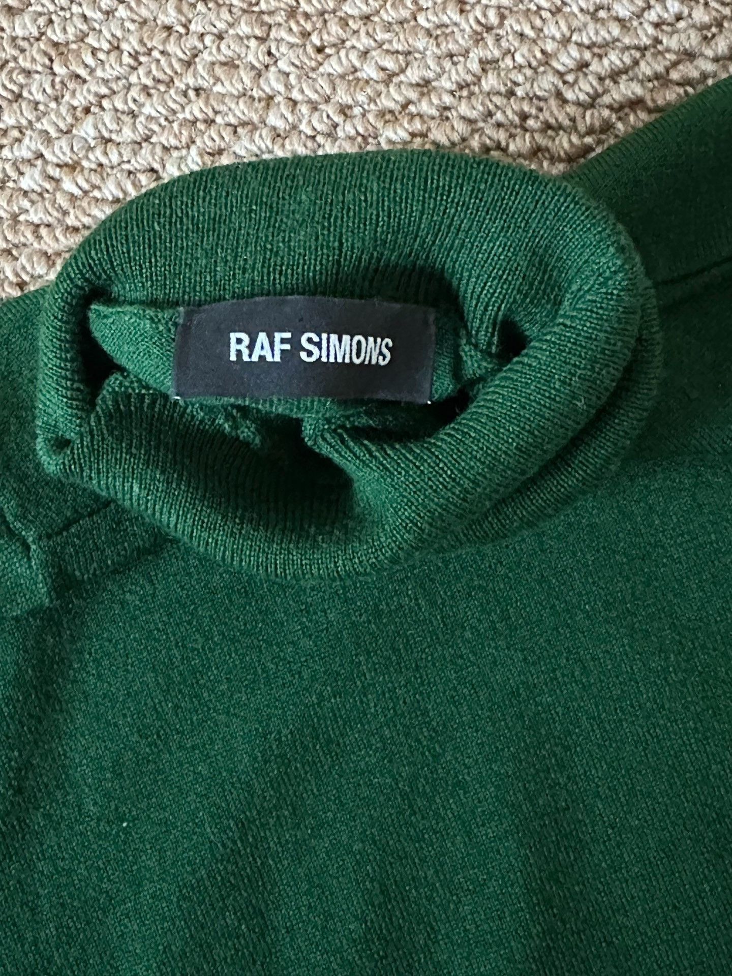 Raf Simons Raf Simons Medium Green Turtleneck Wool Base sweater Nextar Size US M / EU 48-50 / 2 - 5 Thumbnail