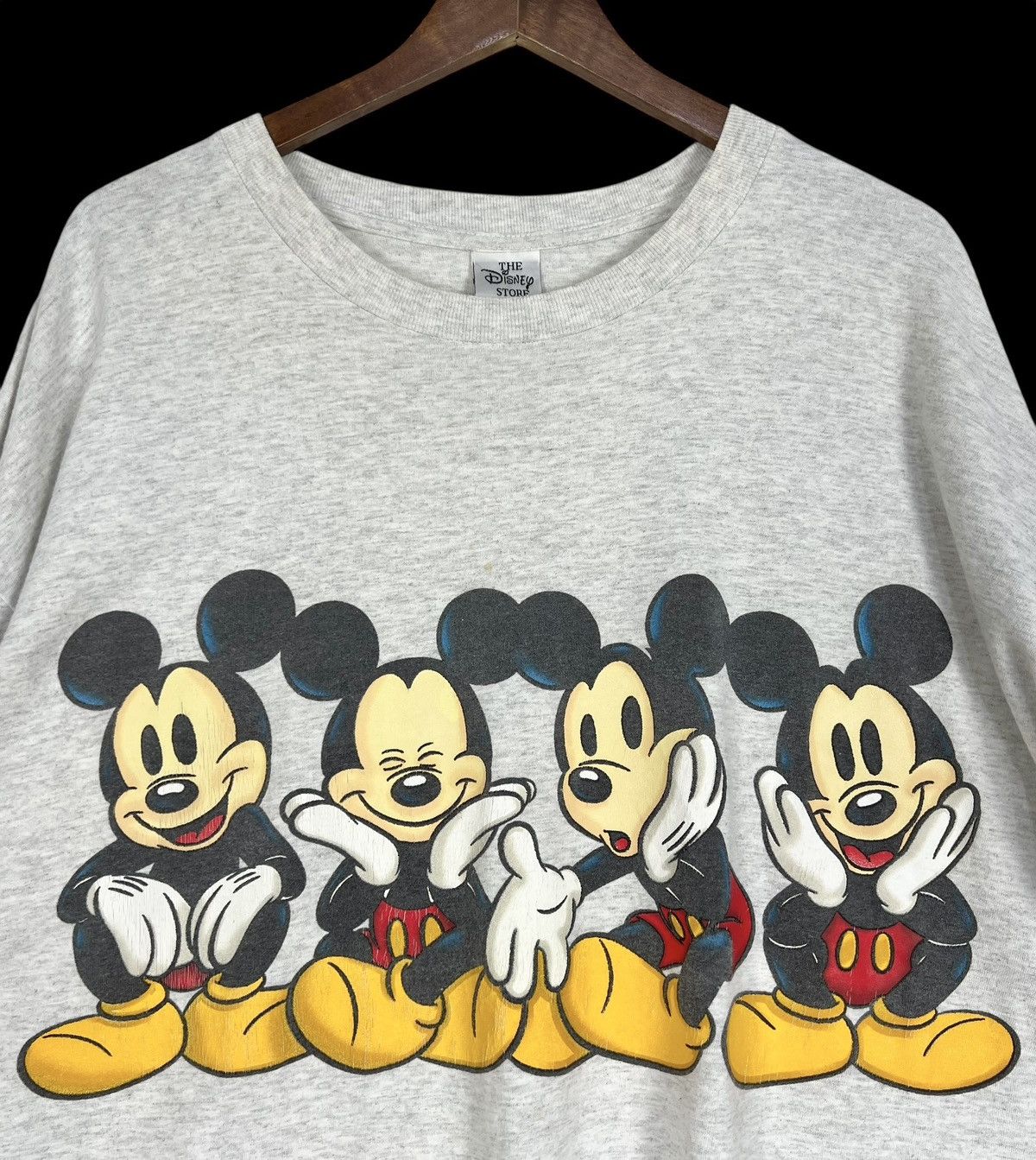 Disney 90s Vintage Mickey Mouse Tee / Dress Size L / US 10 / IT 46 - 2 Thumbnail