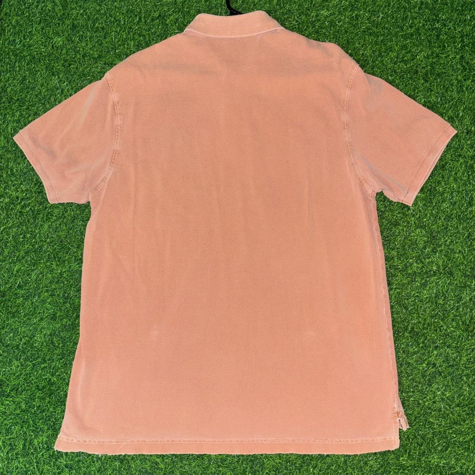 Other Men’s Vintage Burnt Orange Ad Life Style Polo Tee Shirt Size US XL / EU 56 / 4 - 2 Thumbnail