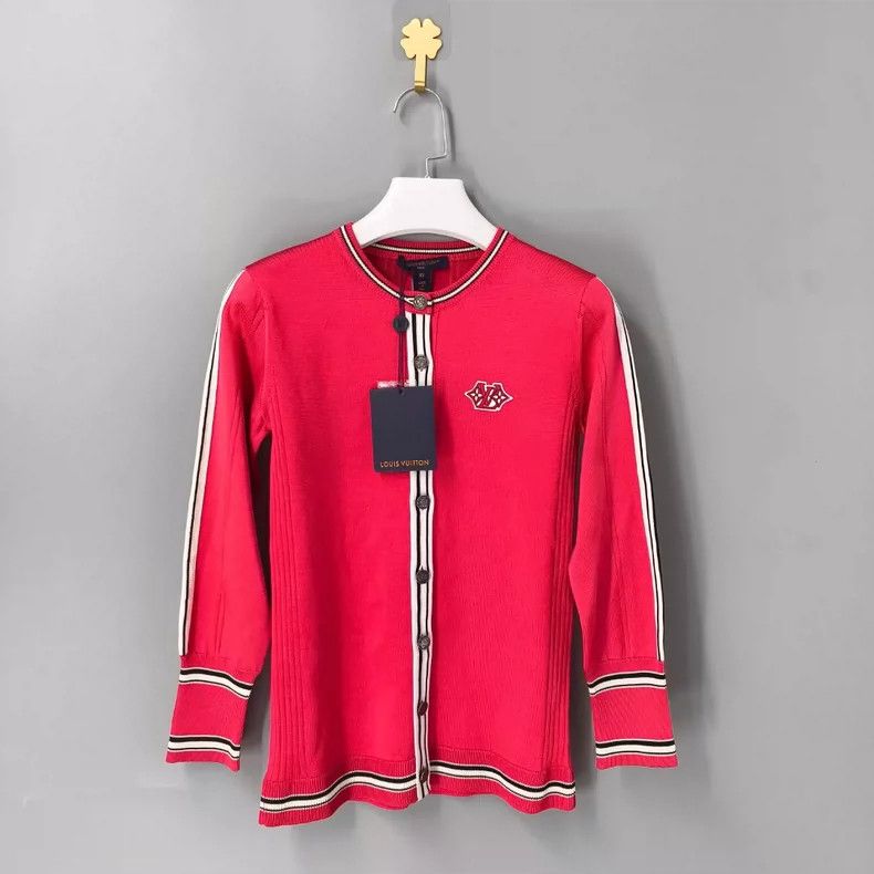 Louis Vuitton Louis Vuitton Red preppy knit cardigan sweater Size XS / US 0-2 / IT 36-38 - 1 Thumbnail