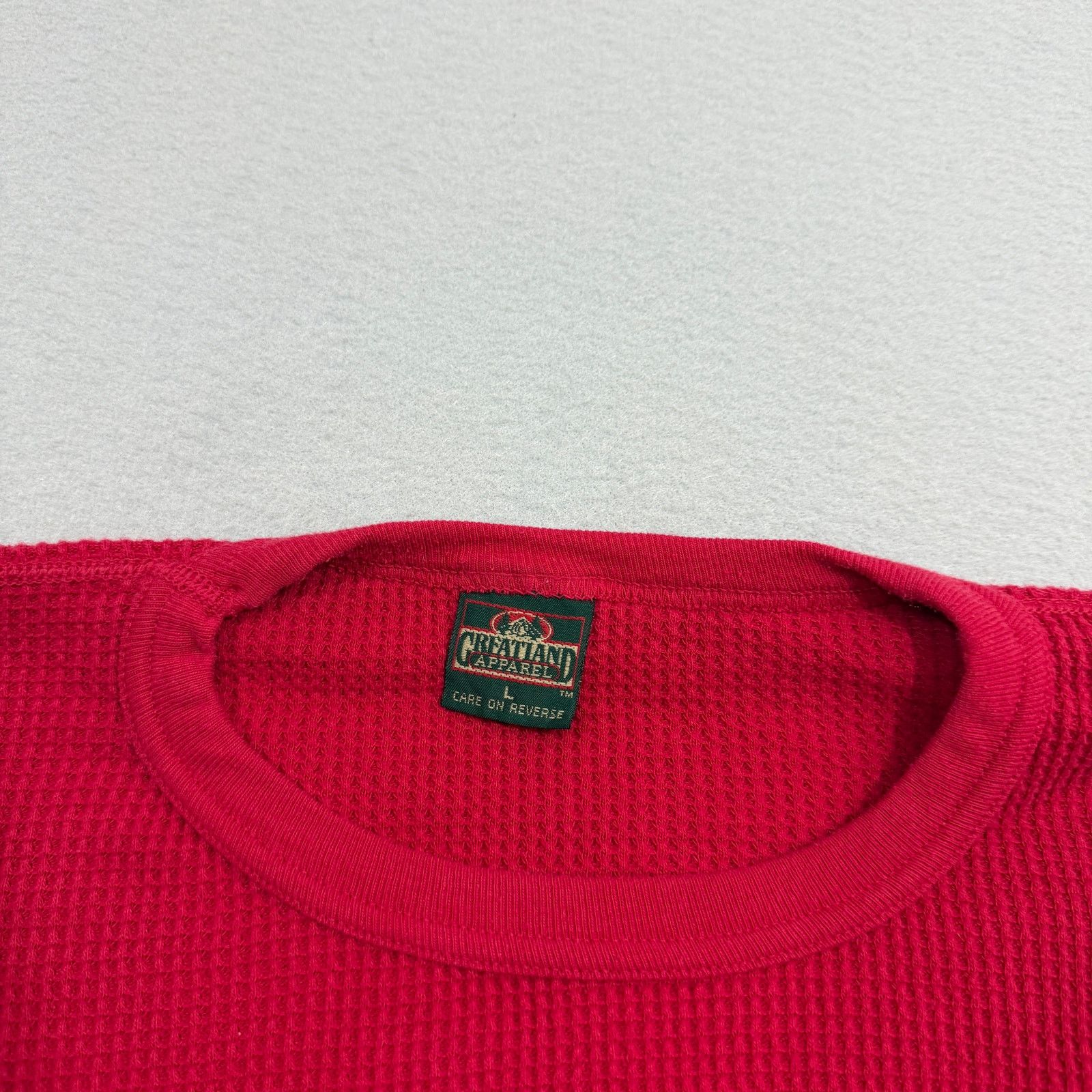 Vintage Vintage Greatland Thermal Long Sleeve Shirt Large Red Size US L / EU 52-54 / 3 - 3 Thumbnail
