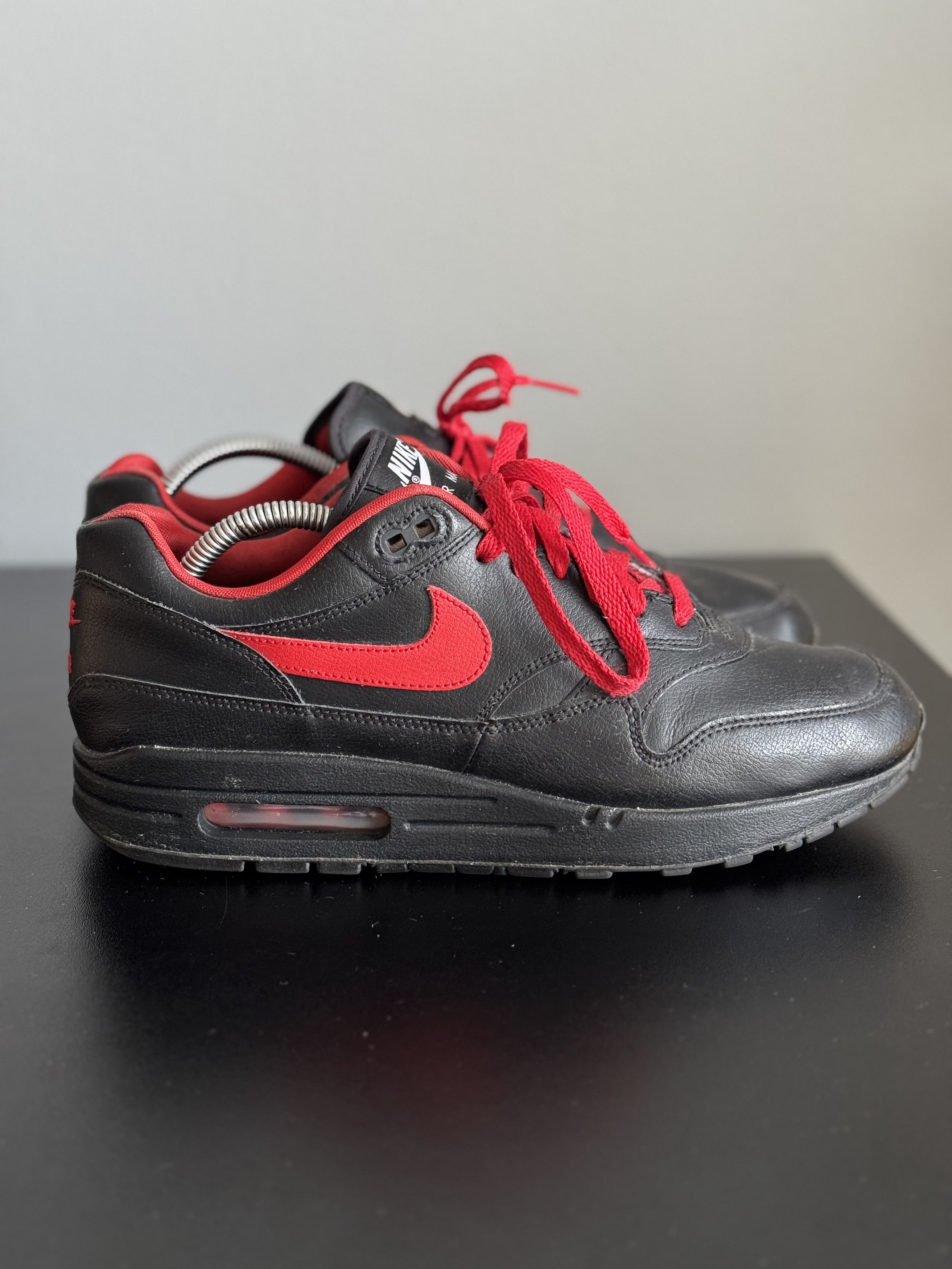 Nike Nike Air Max 1 ID 90 Red Black Leather krampus patta parra Size US 9.5 / EU 42-43 - 3 Thumbnail