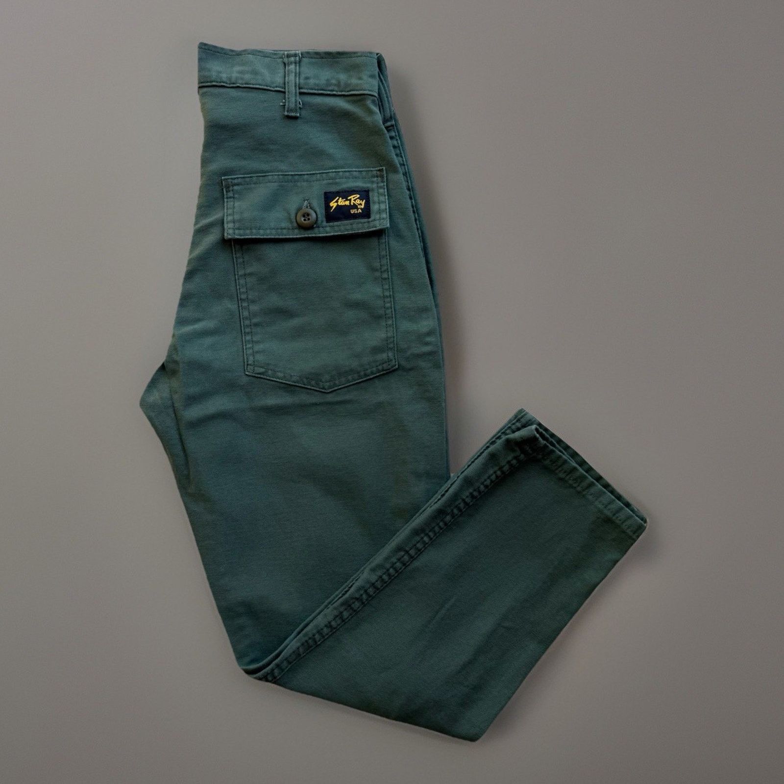Stan Ray × Vintage Vintage Stan Ray Field Pants 26 Green 90s Army Military Size US 26 / EU 42 - 1 Thumbnail
