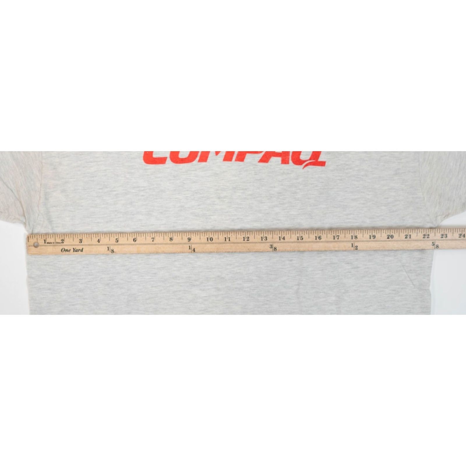 Hanes VINTAGE Hanes Shirt Mens XL 90s Compaq Computers Logo Gray Vintage 1990s Tech Internet Geek Nerd Retro USA Short Sleeve Crew Neck Cotton Blend Size US XL / EU 56 / 4 - 5 Thumbnail