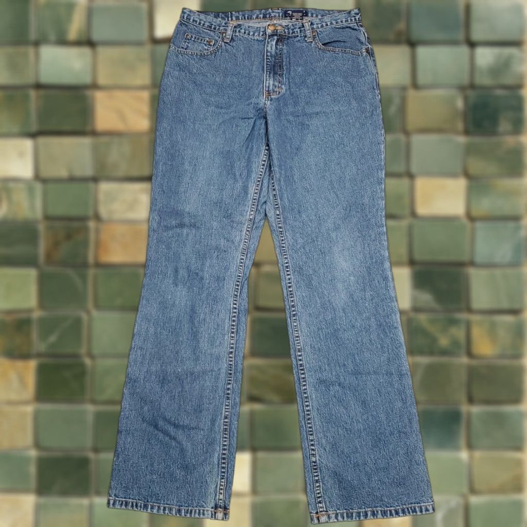 Eddie Bauer VINTAGE Eddie Bauer Jeans Womens 12 Faded Blue Denim Everyday Comfort Pants Size 34" / US 12 / IT 48 - 1 Thumbnail