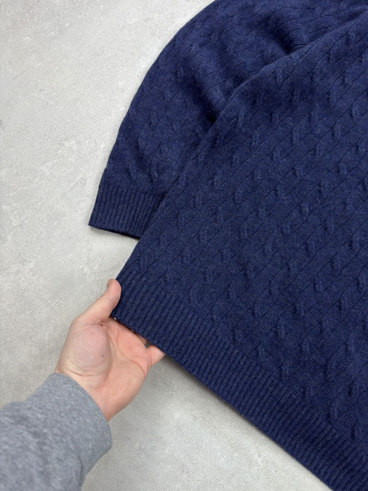 Lacoste Lacoste Cable Knit Merino Wool Sweater Crew Neck Jumper XXL Size US XXL / EU 58 / 5 - 3 Thumbnail
