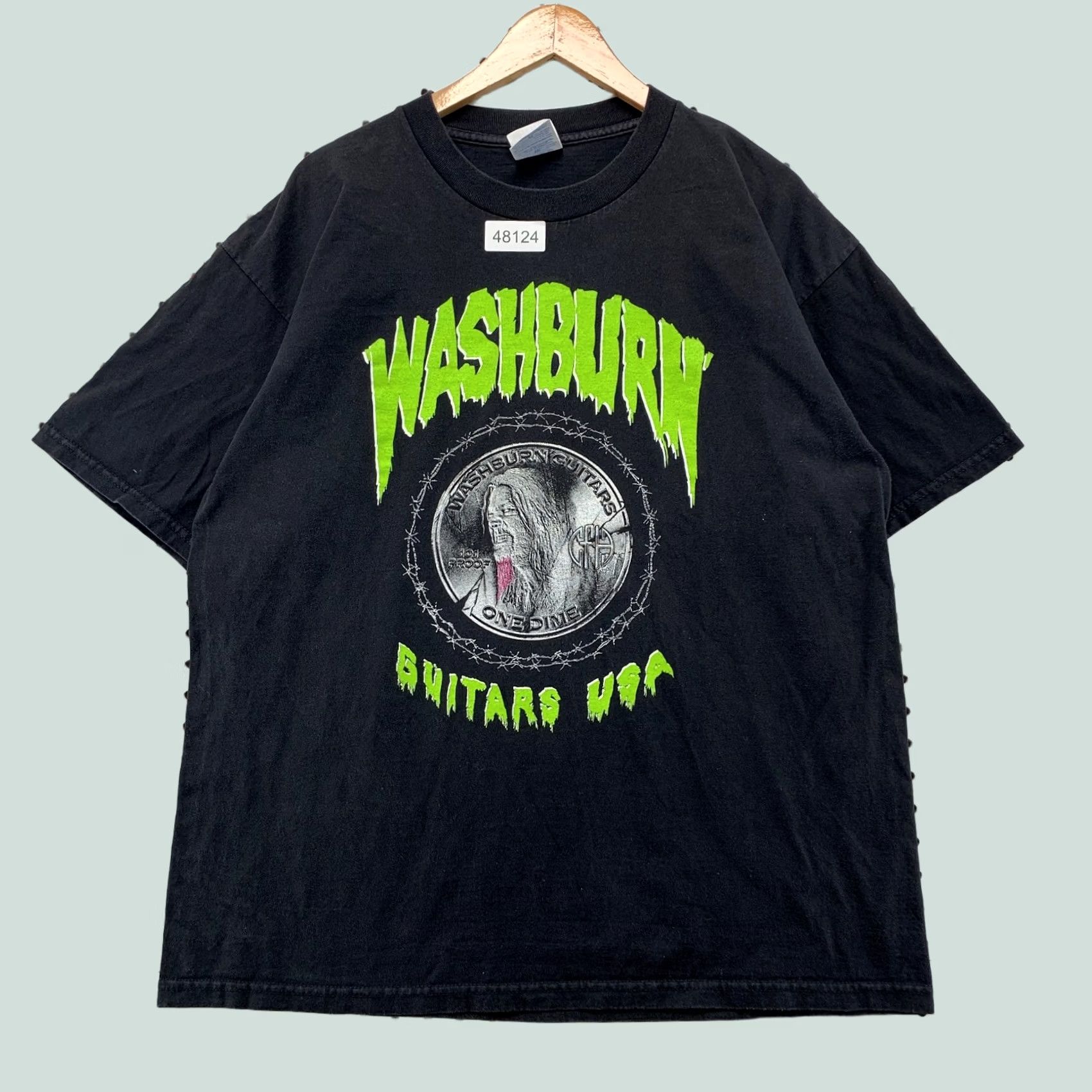 Gildan VINTAGE Dimebag Darrell Pantera Shirt L Black Green 90s Mens T-Shirt Size US L / EU 52-54 / 3 - 1 Thumbnail