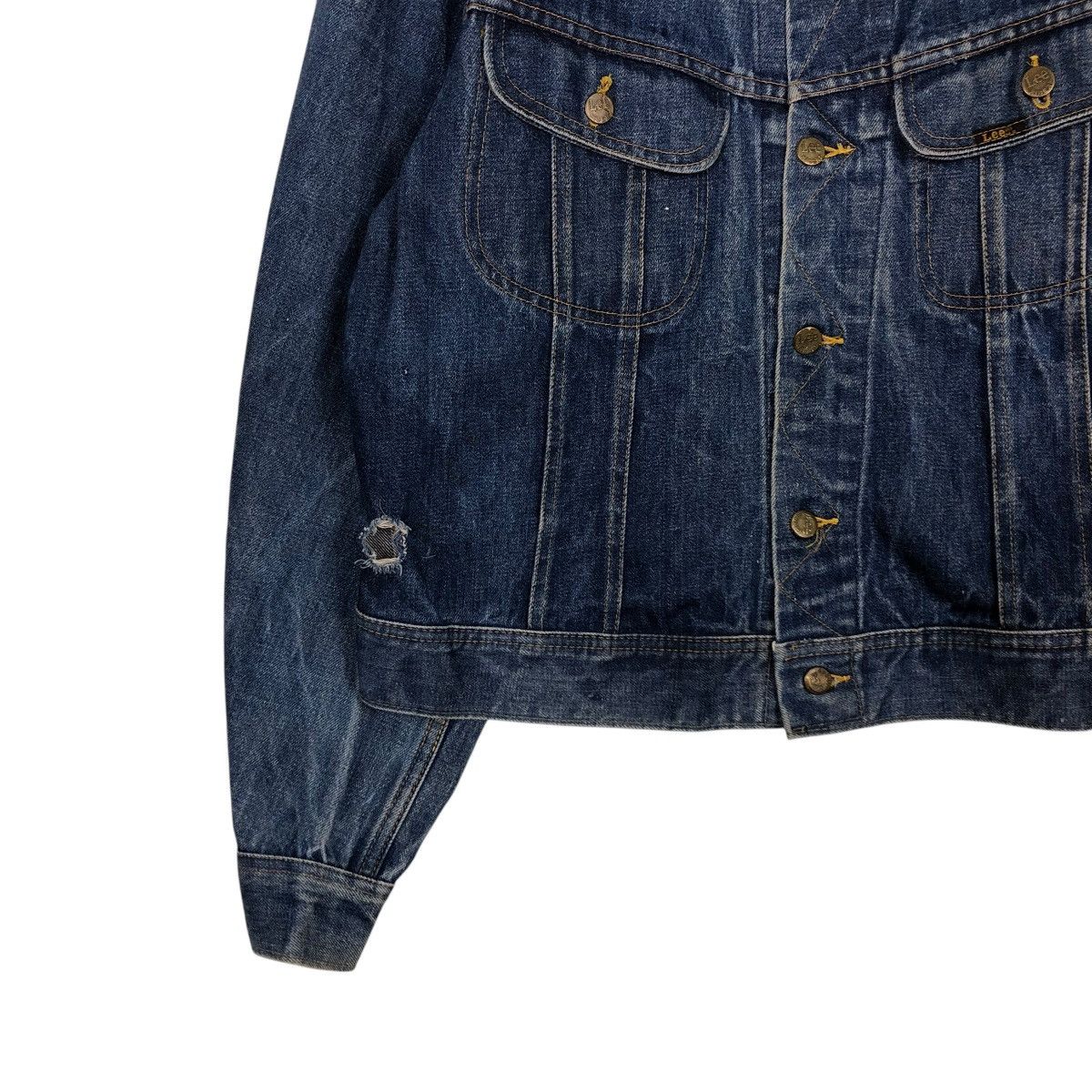 Lee 🔥VINTAGE 80’s TRUCKER DENIM JACKET LEE MADE IN CANADA Size US M / EU 48-50 / 2 - 6 Thumbnail