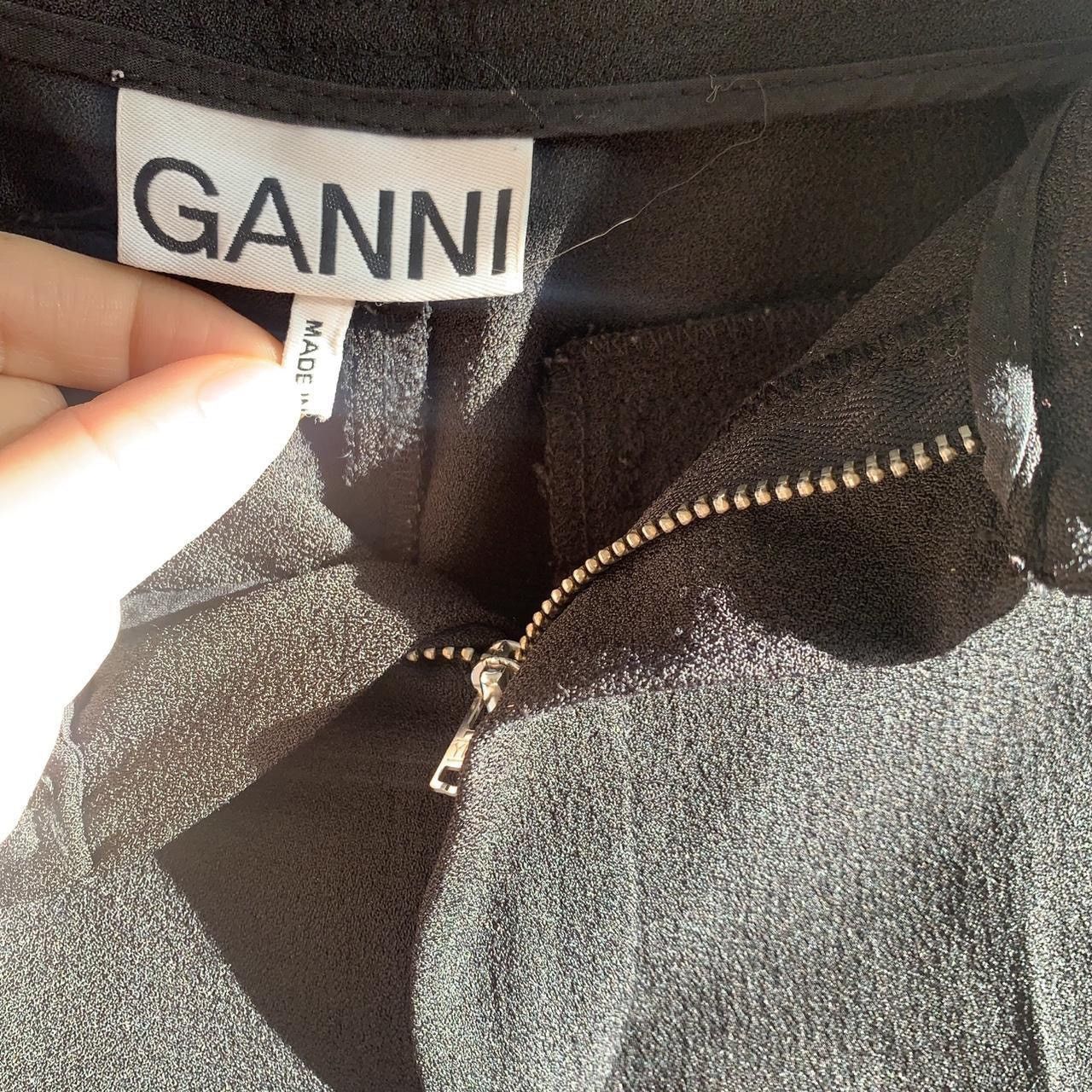 Ganni Black High Waisted Pants Size 31" - 3 Thumbnail