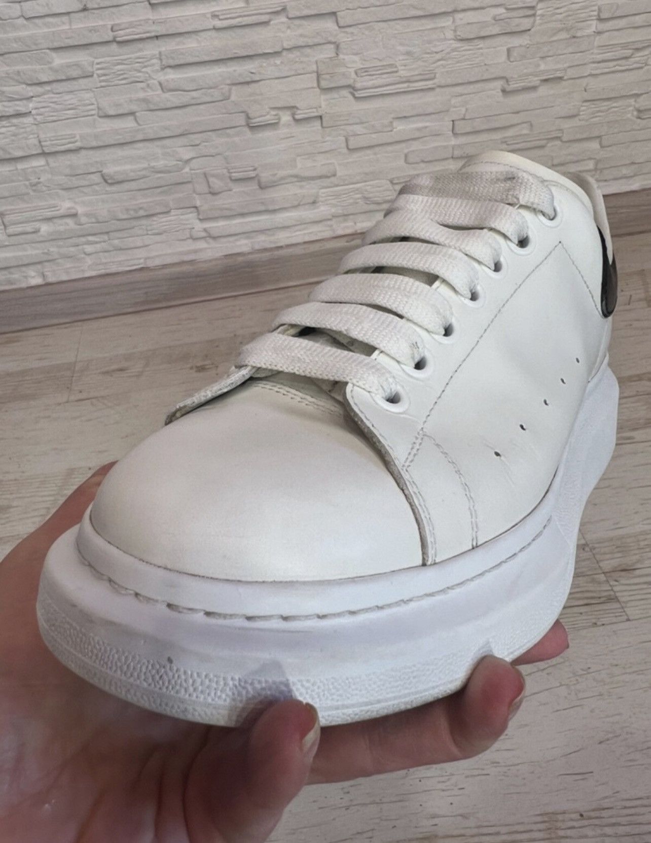 Alexander McQueen Alexander McQueen Leather Sneakers EU 41.5 (27cm) Size US 8.5 / EU 41-42 - 18 Thumbnail