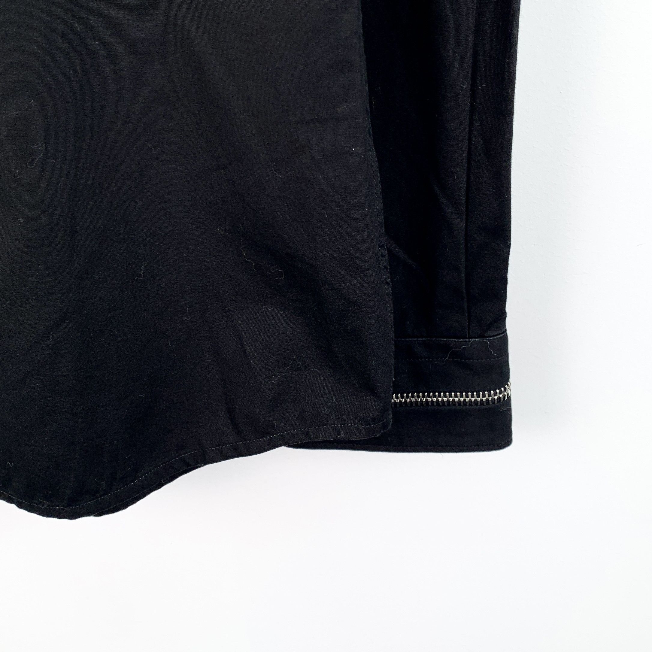 Givenchy Givenchy Zip-Up Cotton Shirt Black (Size 37) Size XS / US 0-2 / IT 36-38 - 5 Thumbnail