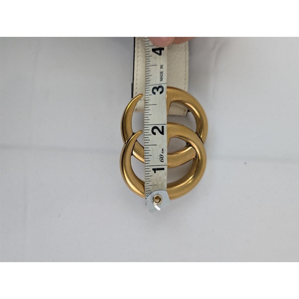 Adidas × Gucci o1rshd1 Size: 75 / M Belt W.40 GG Mar in Cream Size 30 - 9 Thumbnail