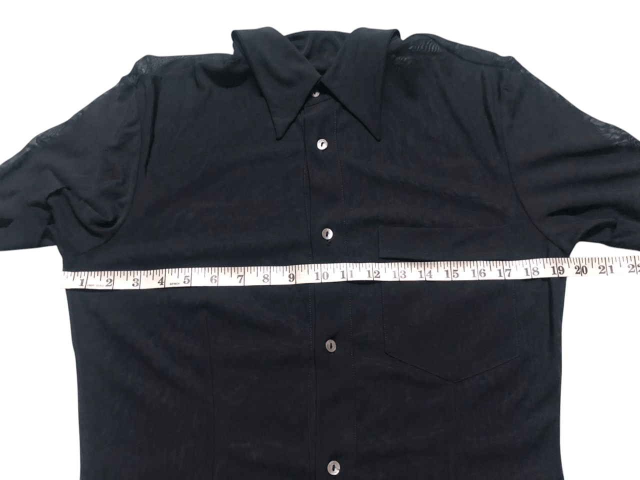 Dolce & Gabbana × Vintage Vintage Dolce & Gabbana Mesh Shirt Button Up Single Pocket Size US S / EU 44-46 / 1 - 19 Thumbnail