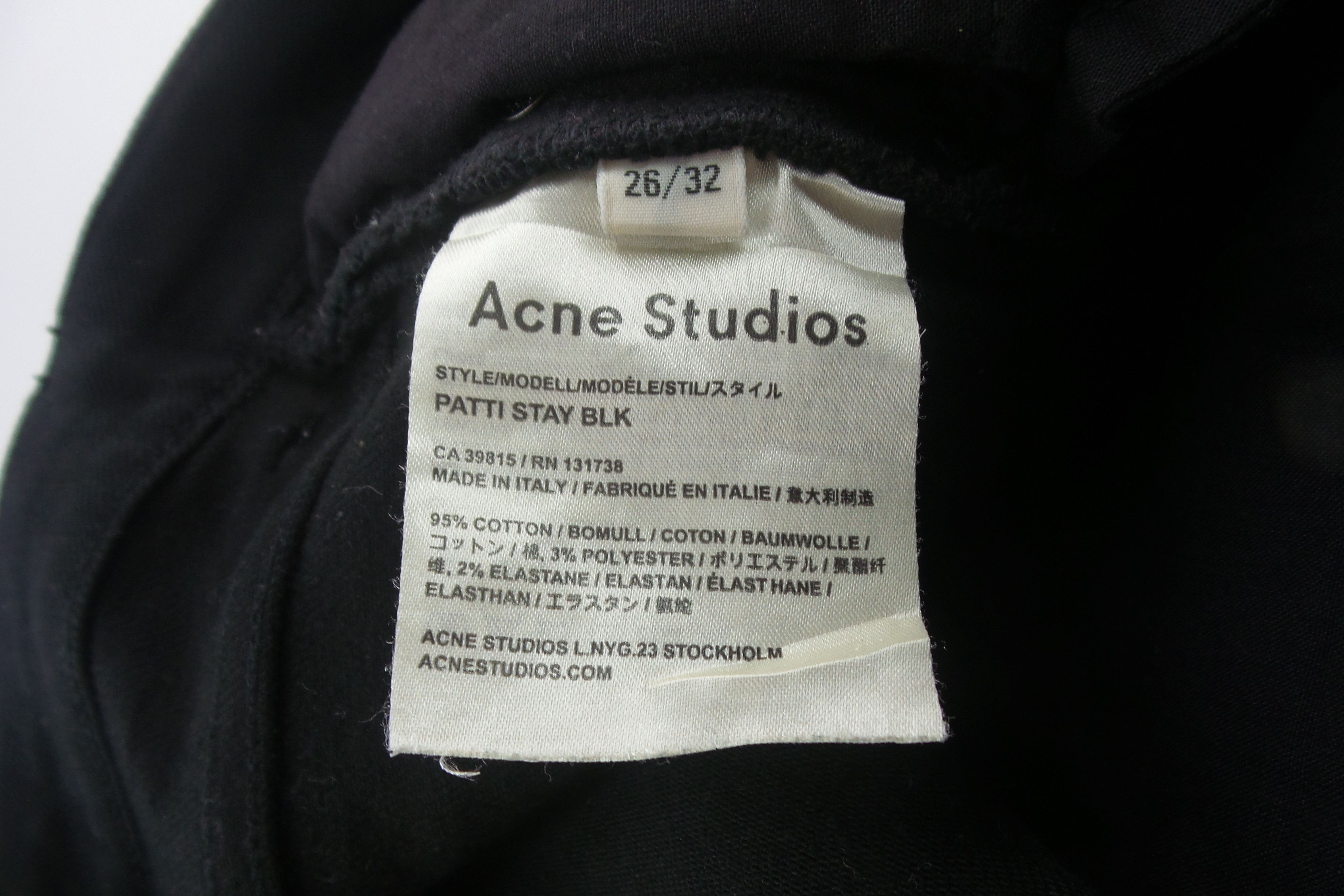 Acne Studios Acne Studios Patti Stay BLK Skinny Jeans W26xL35 Size US 26 / EU 42 - 5 Thumbnail